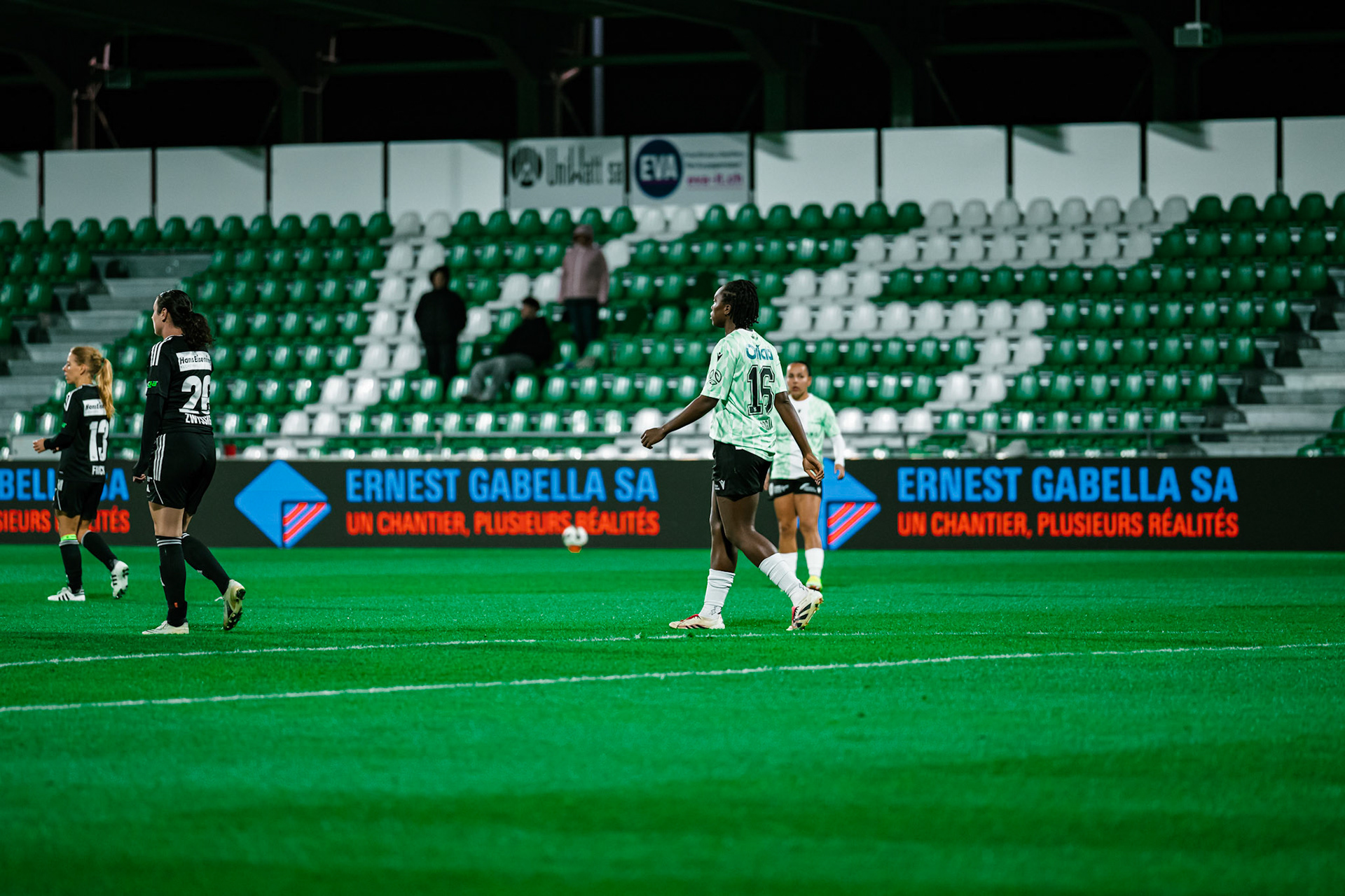 Match de championnat LNB (féminine) opposant Yverdon Sport FC et FC Wil 1900 au Stade Municipal, Yverdon. (Christian António/LibsVisuals.com)