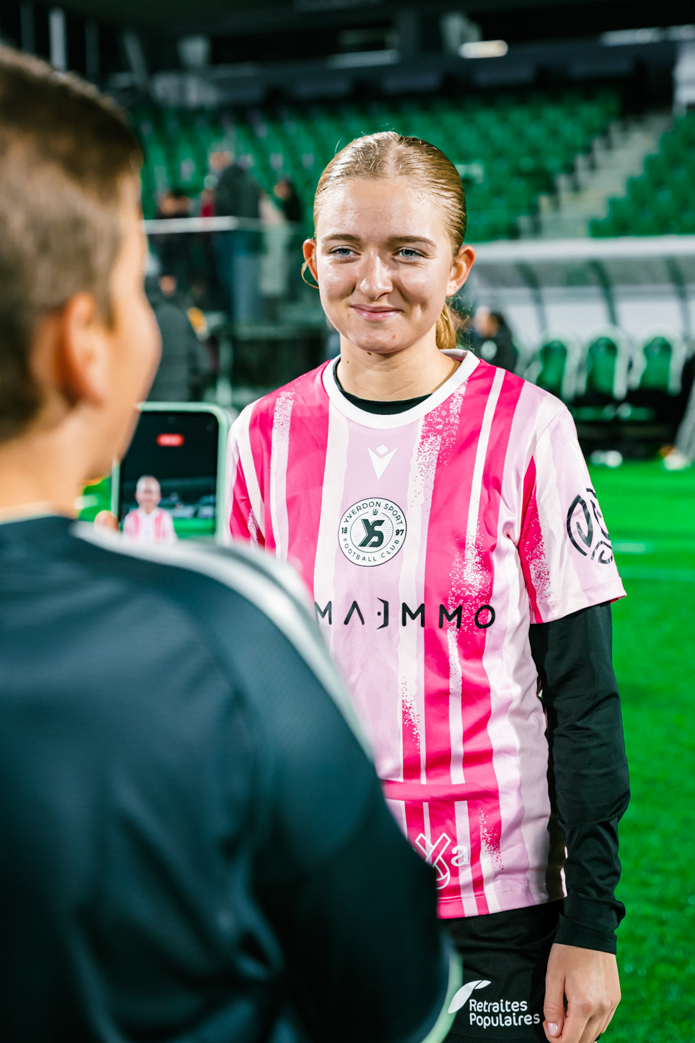 Match de championnat LNB féminine opposant Yverdon Sport FC et le FC Lugano au Stade Municipal, Yverdon-les-Bains. (Christian António / LibsVisuals.com)