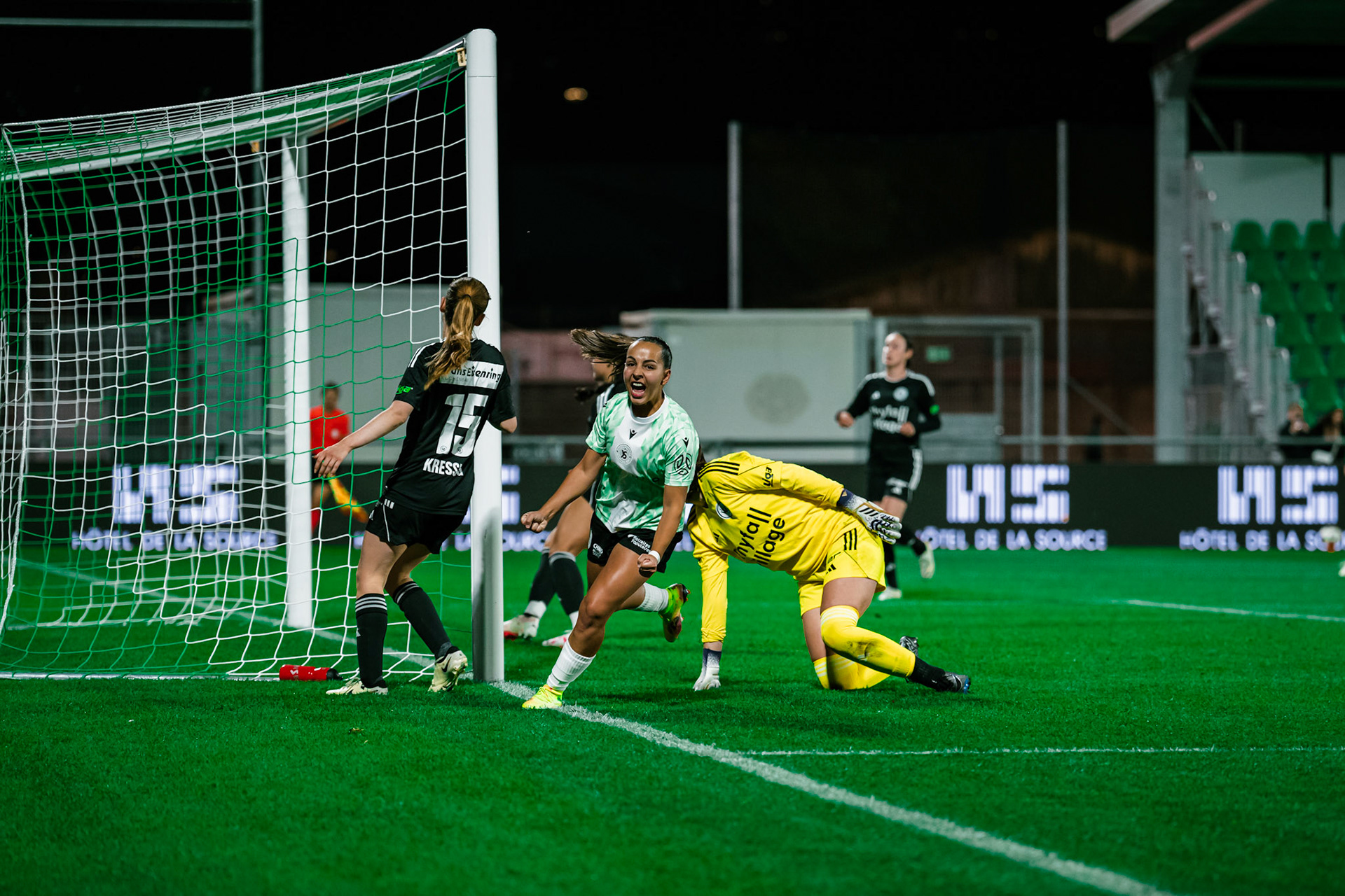 Match de championnat LNB (féminine) opposant Yverdon Sport FC et FC Wil 1900 au Stade Municipal, Yverdon. (Christian António/LibsVisuals.com)