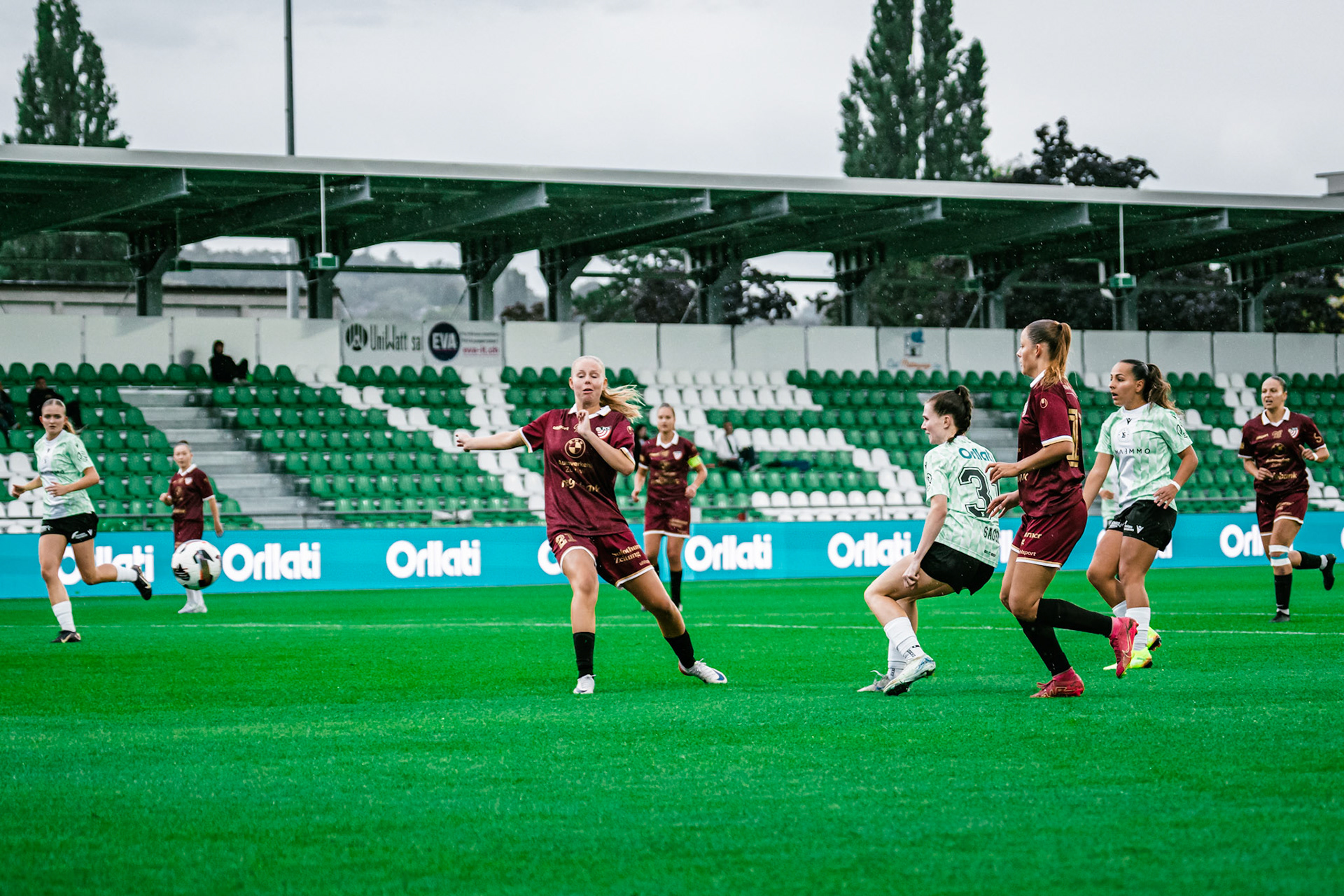 Match championnat LNB féminine opposant Yverdon Sport FC et FC Solothurn Frauen au Stade Municipal. (Christian António/LibsVisuals.com)