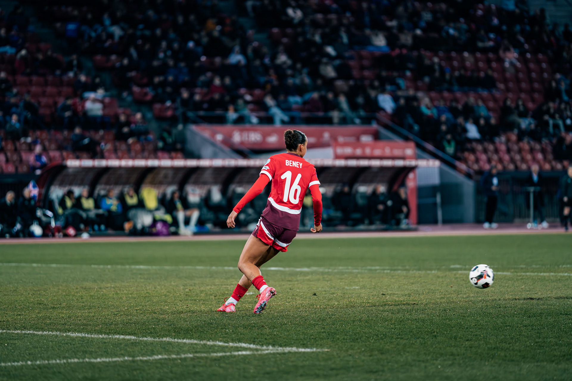UEFA Women's Nations League Suisse - Islande au Stadion Letzigrund. (Christian António/LibsVisuals.com)