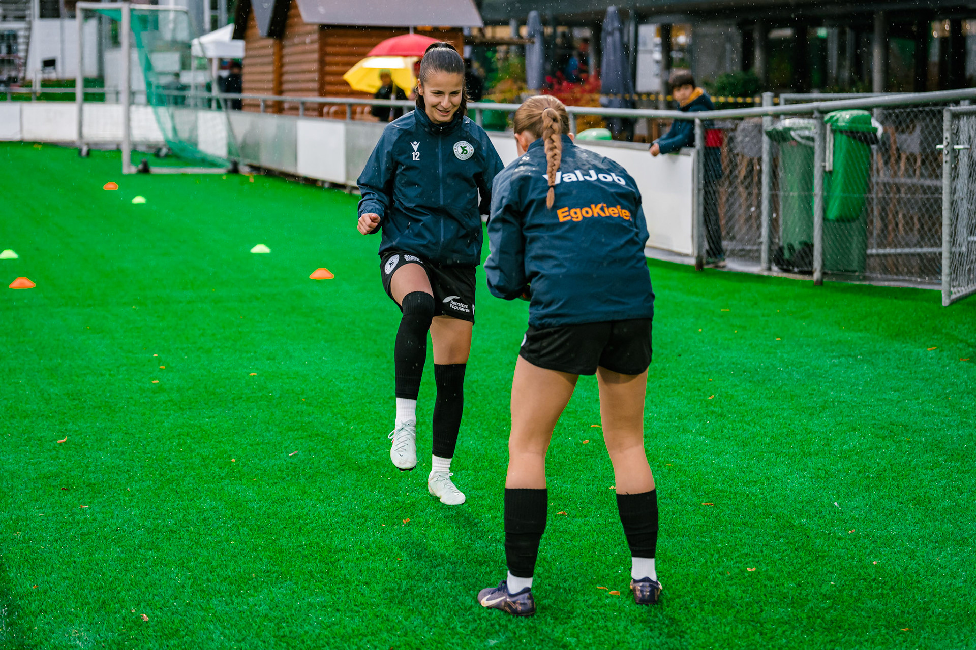 Match de championnat LNB féminine opposant Yverdon Sport FC et le FC Lugano au Stade Municipal, Yverdon-les-Bains. (Christian António / LibsVisuals.com)