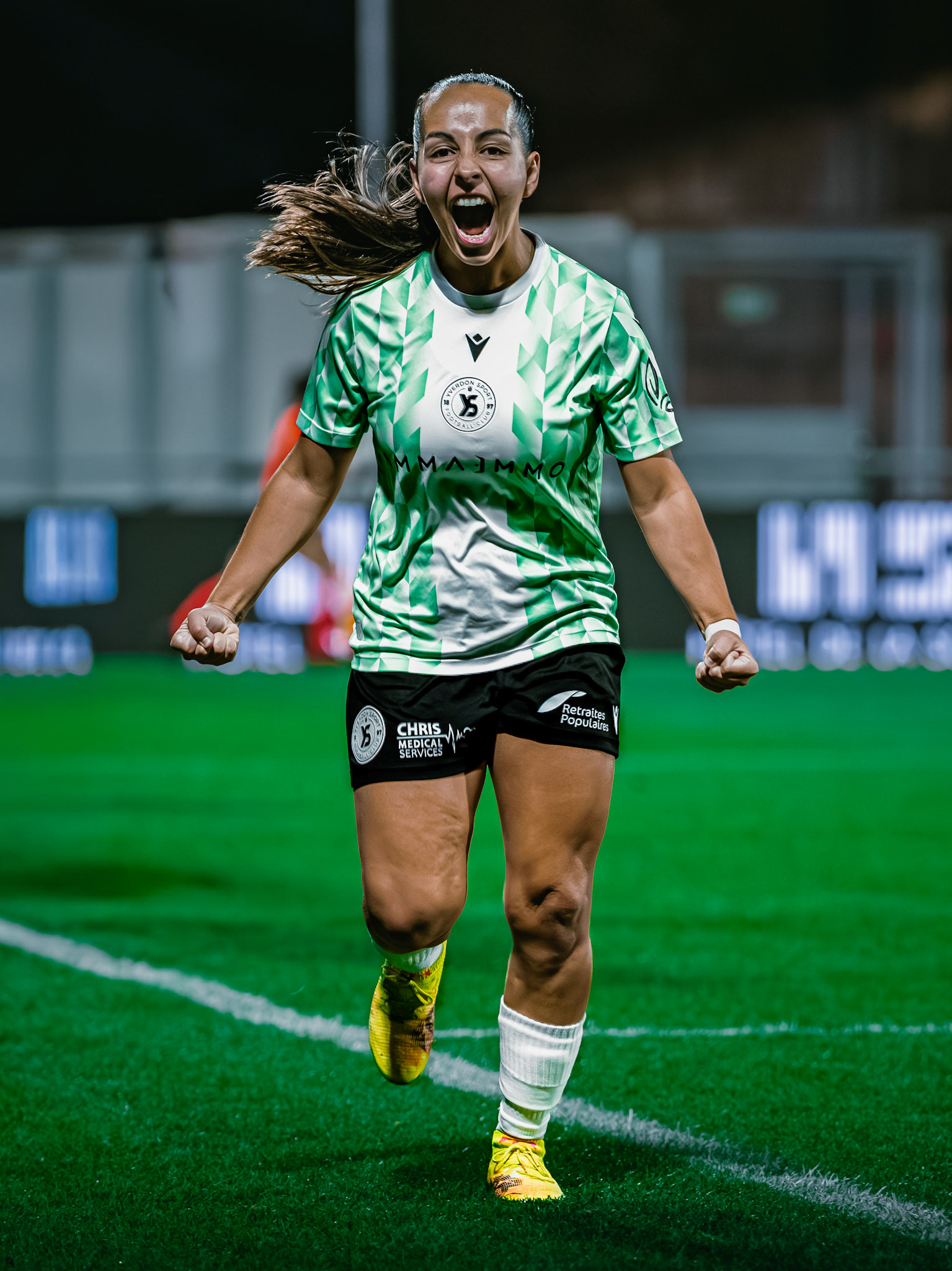 Match de championnat LNB (féminine) opposant Yverdon Sport FC et FC Wil 1900 au Stade Municipal, Yverdon. (Christian António/LibsVisuals.com)