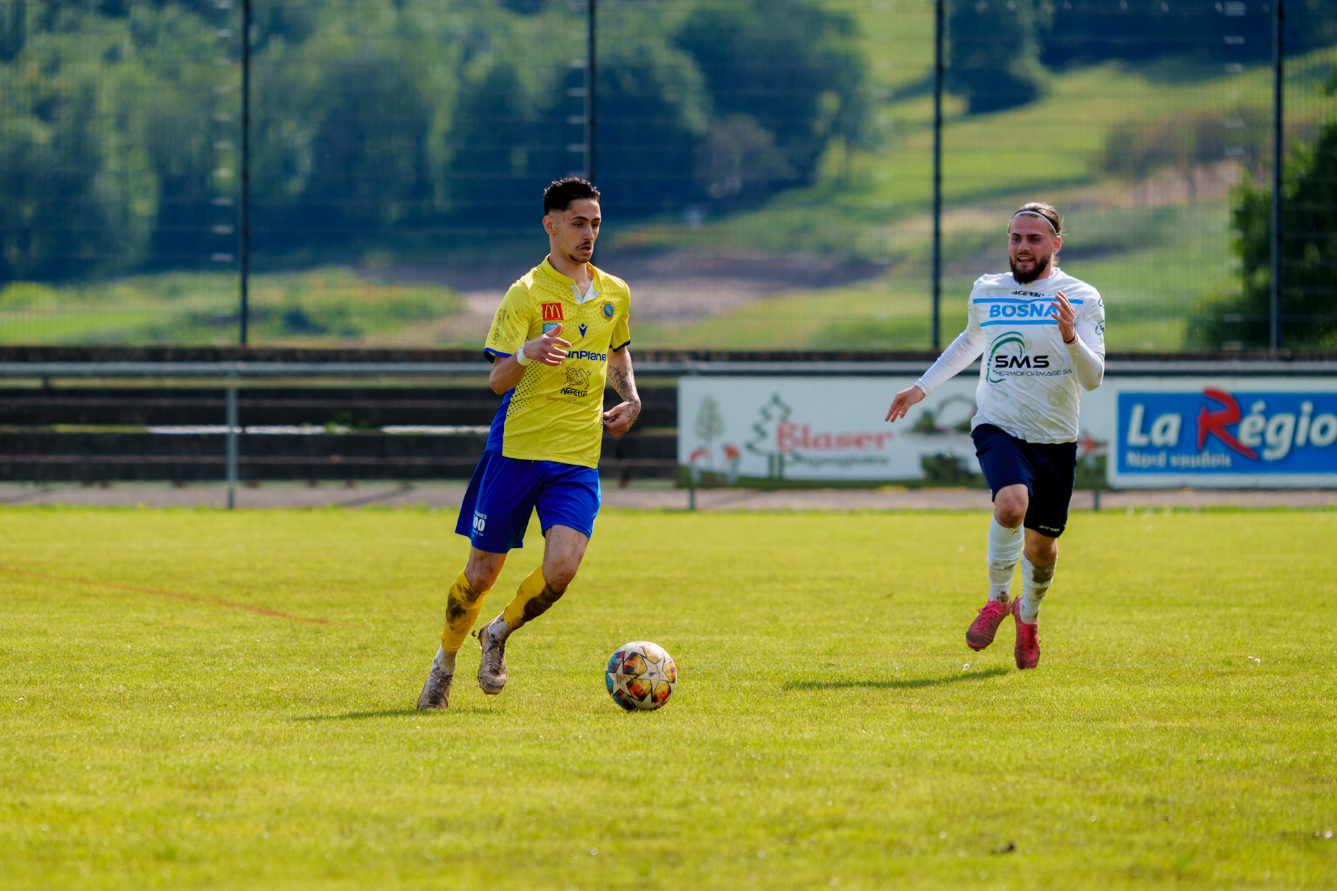 Match 2ème Ligue FC Bosna Yverdon - FC Vevey Sport II au Stade Sous-Ville à Baulmes