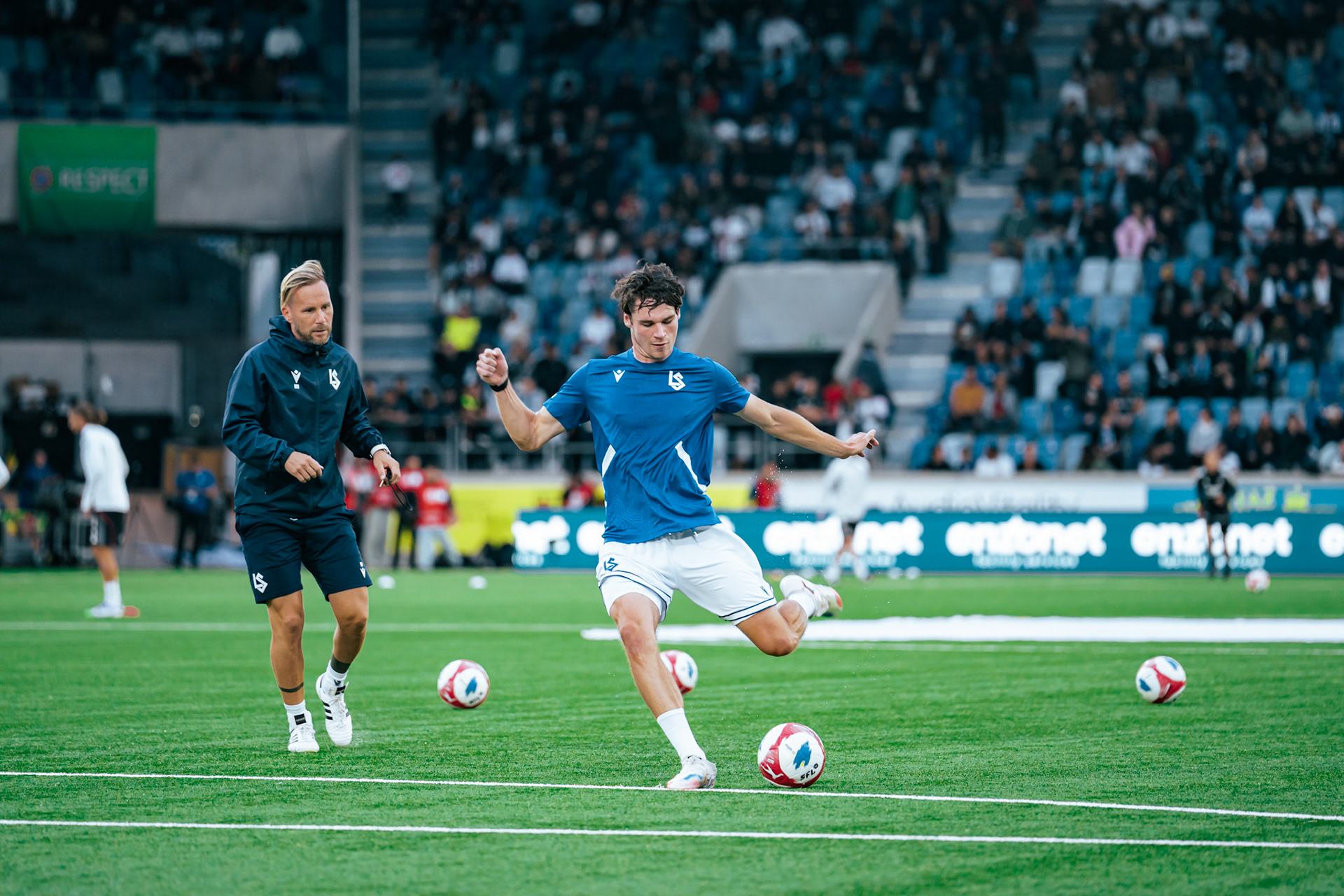 Match aller du tour de barrage de l’UEFA Europa Conference League 2025/26 opposant Lausanne-Sport et le Beşiktaş JK au Stade de la Tuilière. (Christian António/LibsVisuals.com)