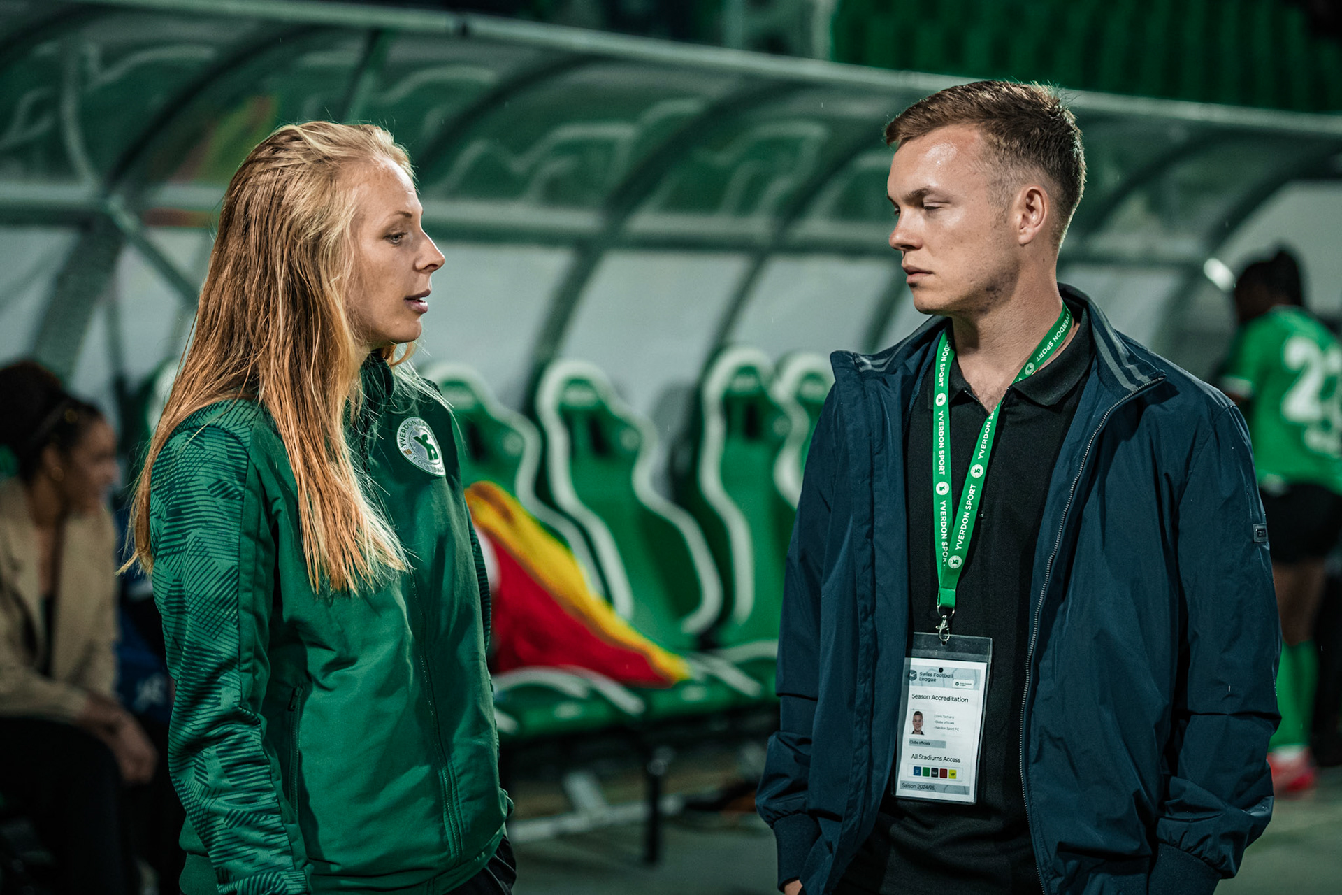 Yverdon Sport FC et FC Rapperswil-Jona au Stade Municipal. (Christian António/LibsVisuals.com)