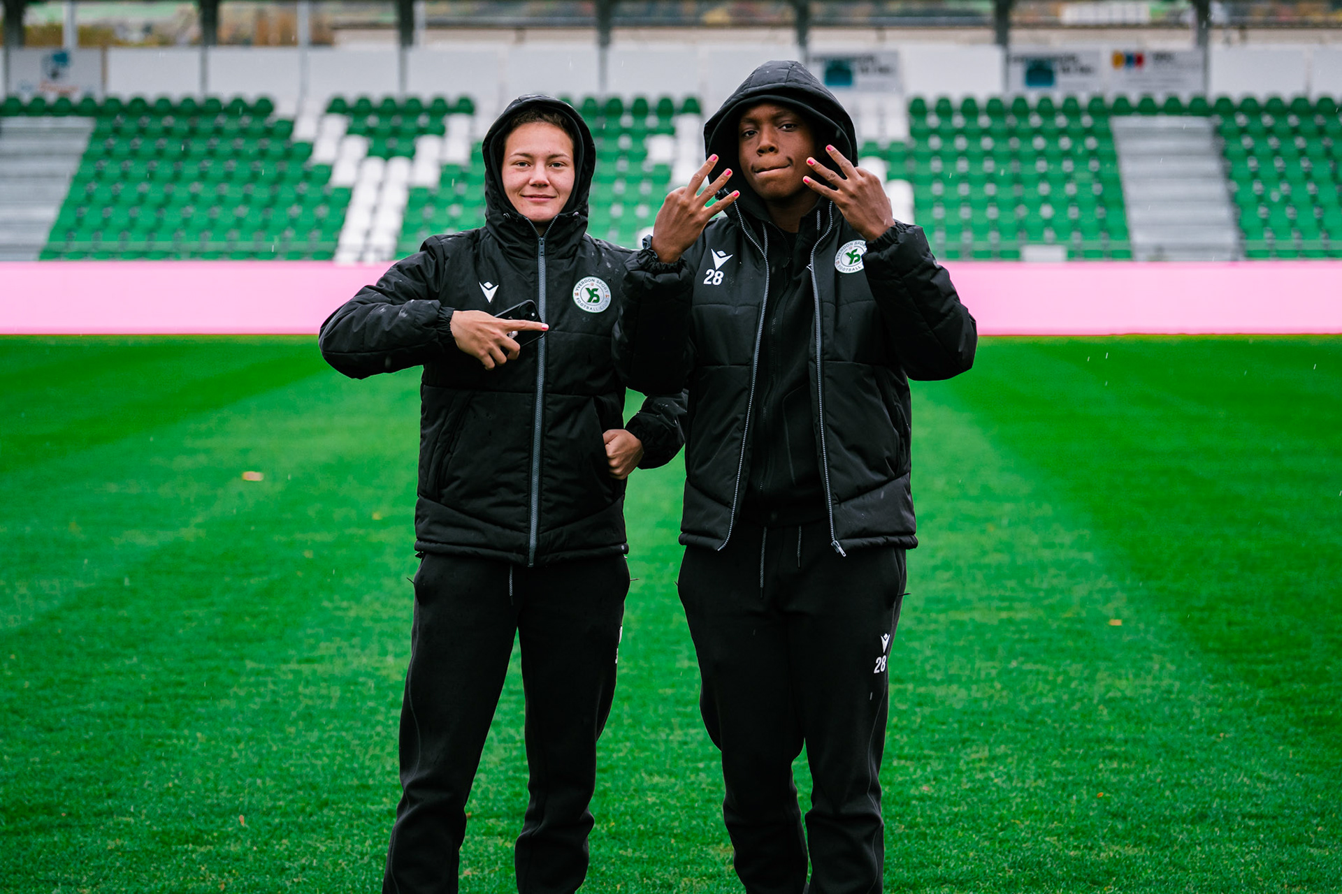 Match de championnat LNB féminine opposant Yverdon Sport FC et le FC Lugano au Stade Municipal, Yverdon-les-Bains. (Christian António / LibsVisuals.com)