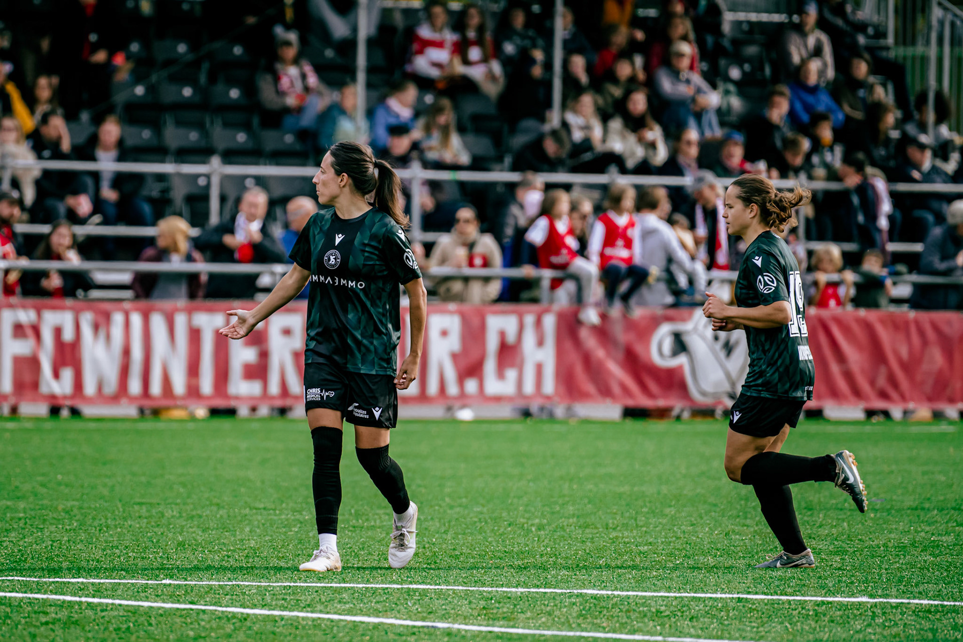 Match de championnat LNB Féminine opposant le FC Winterthur et Yverdon Sport FC au Schützenwiese, Winterthur. (Christian António/LibsVisuals.com)
