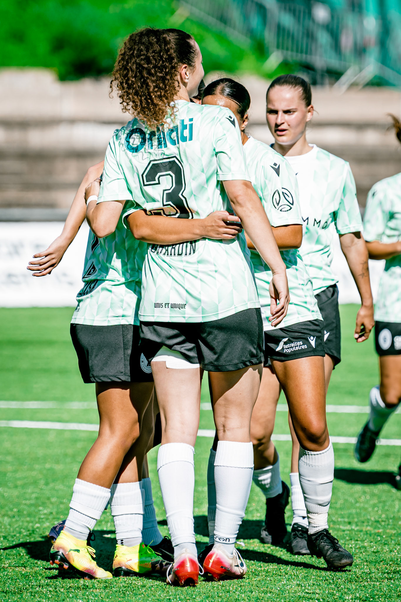 Match de championnat LNB (féminine) opposant l’Etoile Carouge FC à Yverdon Sport FC au Stade de la Fontenette à Carouge. (Christian António/LibsVisuals.com)