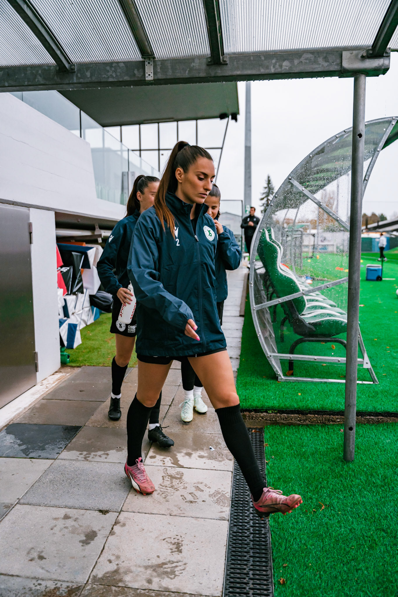 Match de championnat LNB féminine opposant Yverdon Sport FC et le FC Lugano au Stade Municipal, Yverdon-les-Bains. (Christian António / LibsVisuals.com)