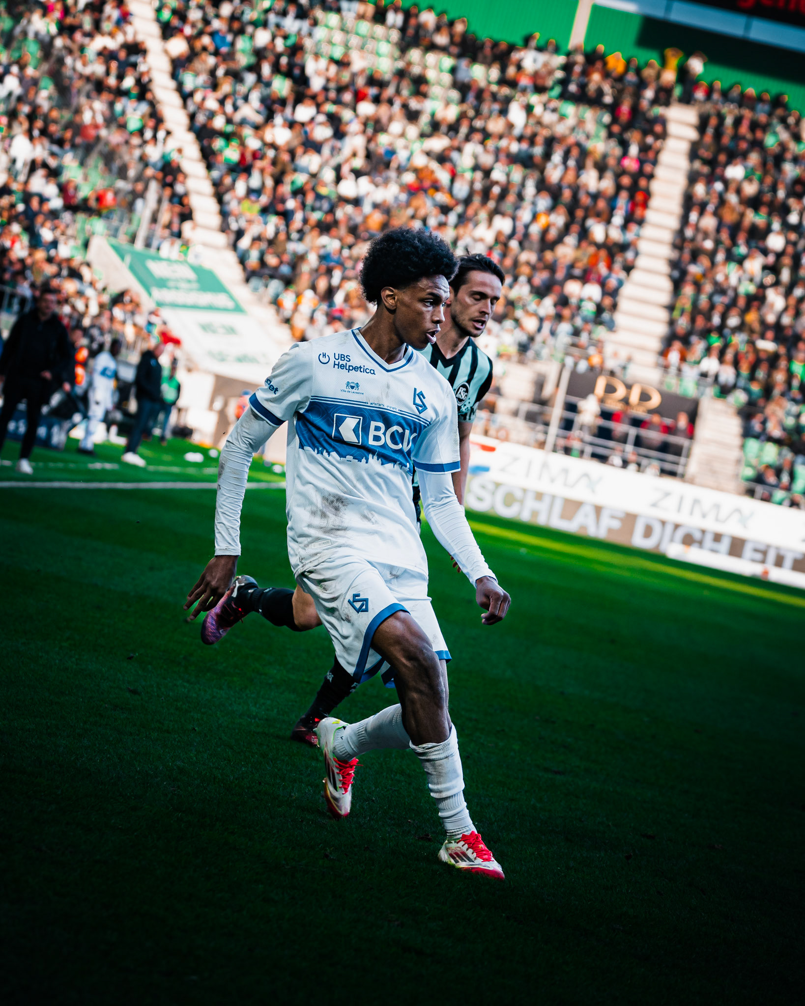 FC Saint-Gall 1879 et Lausanne-Sport FC au Kybunpark. (Christian António/LibsVisuals.com)