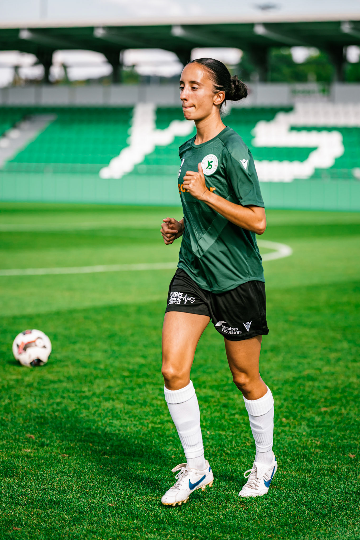 Match championnat LNB féminine opposant Yverdon Sport FC et FC Schlieren au Stade Municipal. (Christian António/LibsVisuals.com)