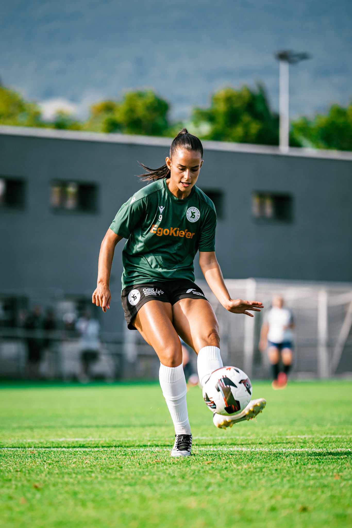 Match championnat LNB féminine opposant Yverdon Sport FC et FC Schlieren au Stade Municipal. (Christian António/LibsVisuals.com)