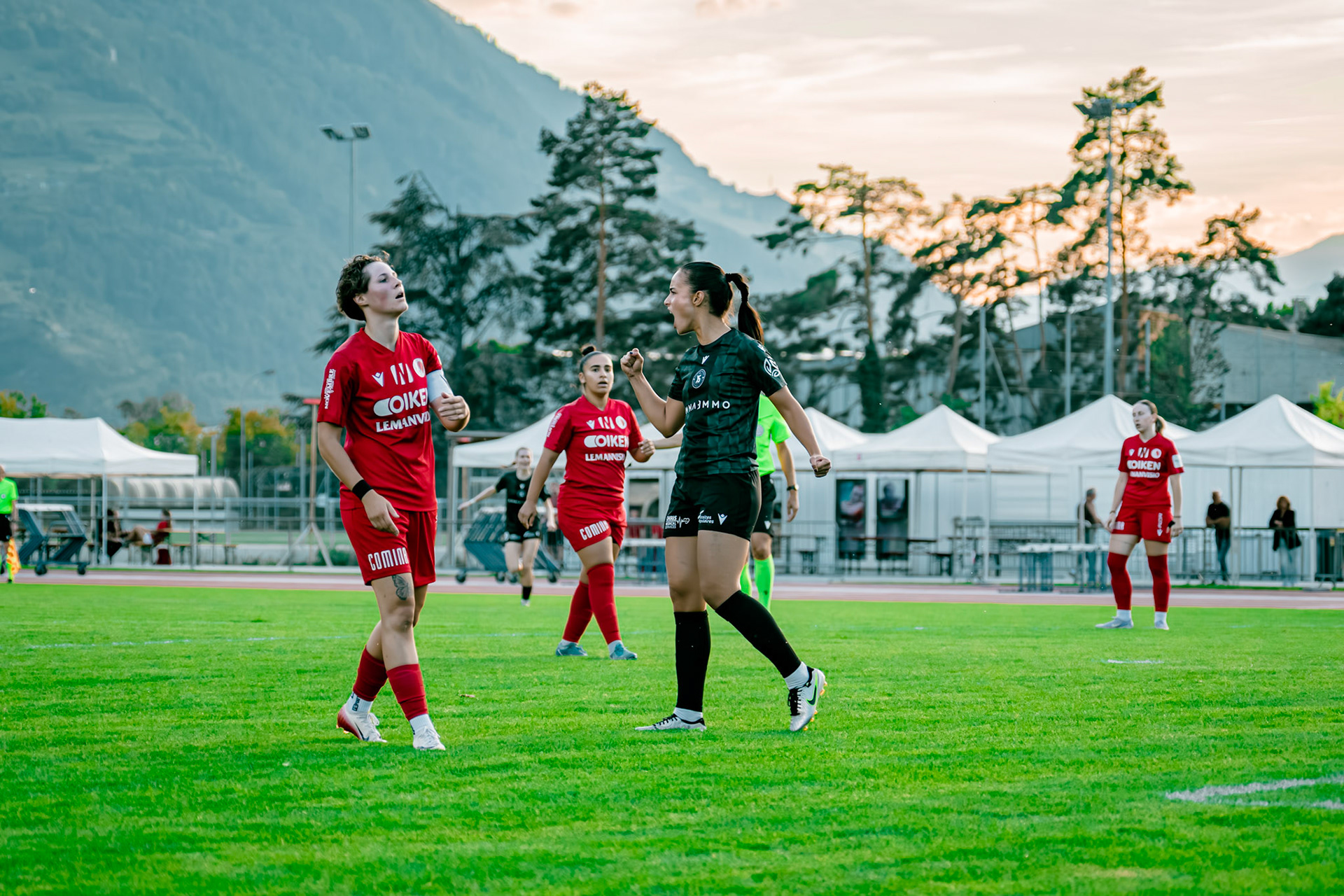 Match de championnat LNB (féminine) opposant le FC Sion Féminin à Yverdon Sport FC à l’Ancien Stand, Sion. (Christian António/LibsVisuals.com)