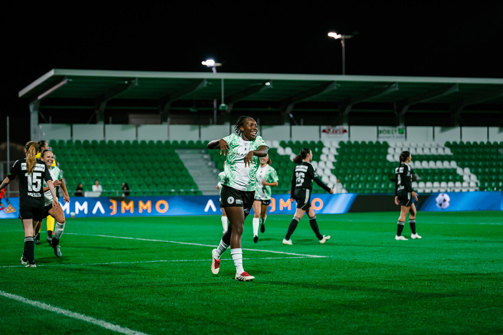 Match de championnat LNB (féminine) opposant Yverdon Sport FC et FC Wil 1900 au Stade Municipal, Yverdon. (Christian António/LibsVisuals.com)