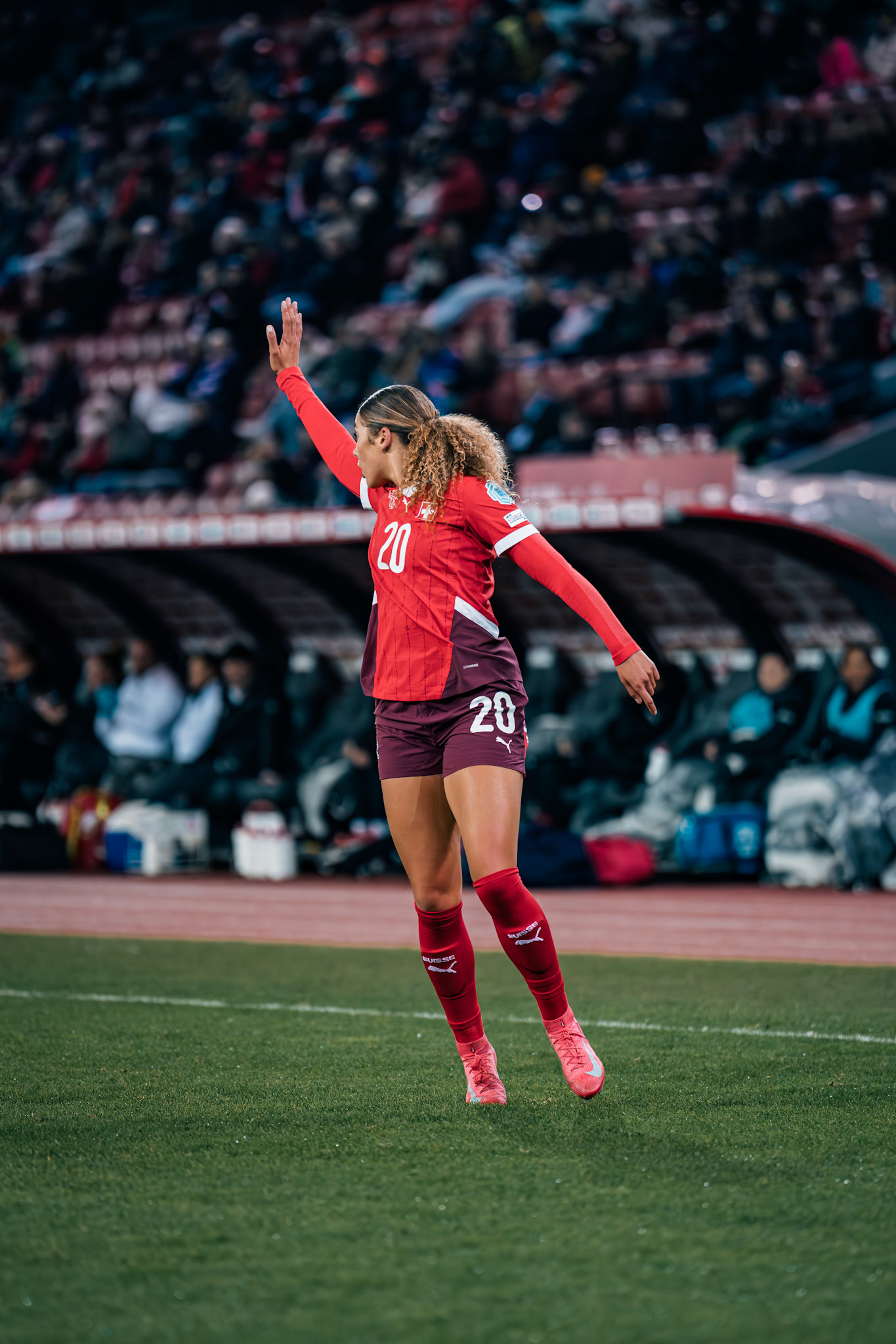 UEFA Women's Nations League Suisse - Islande au Stadion Letzigrund. (Christian António/LibsVisuals.com)