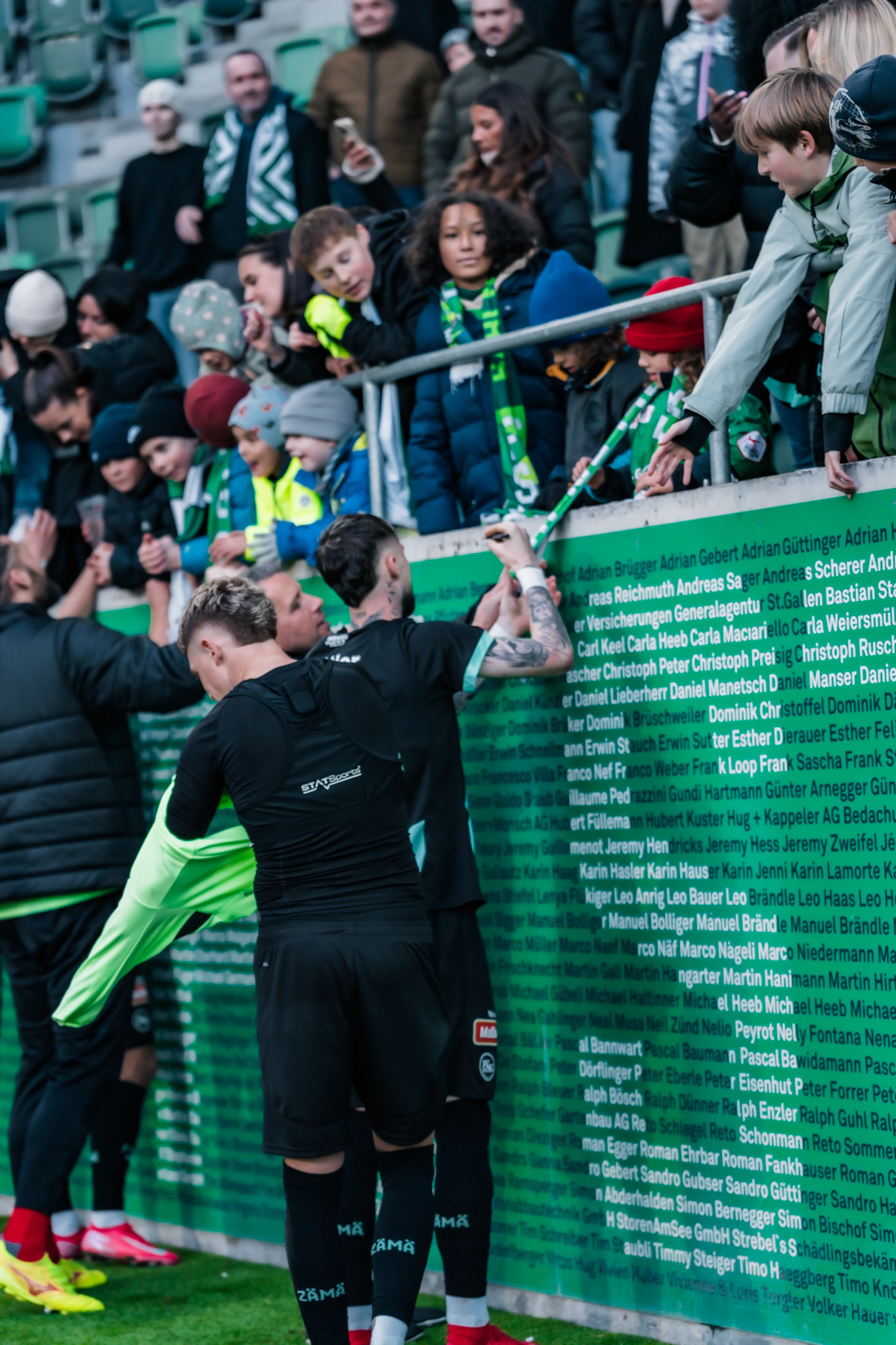 FC Saint-Gall 1879 et Lausanne-Sport FC au Kybunpark. (Christian António/LibsVisuals.com)