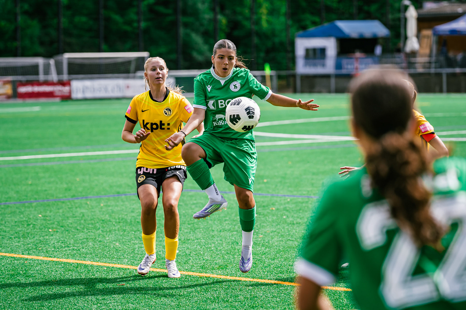 Match championnat opposant BSC YB Frauen U-20 - Yverdon Sport U-20 au Sportplatz Wyler. (Christian António/LibsVisuals.com)