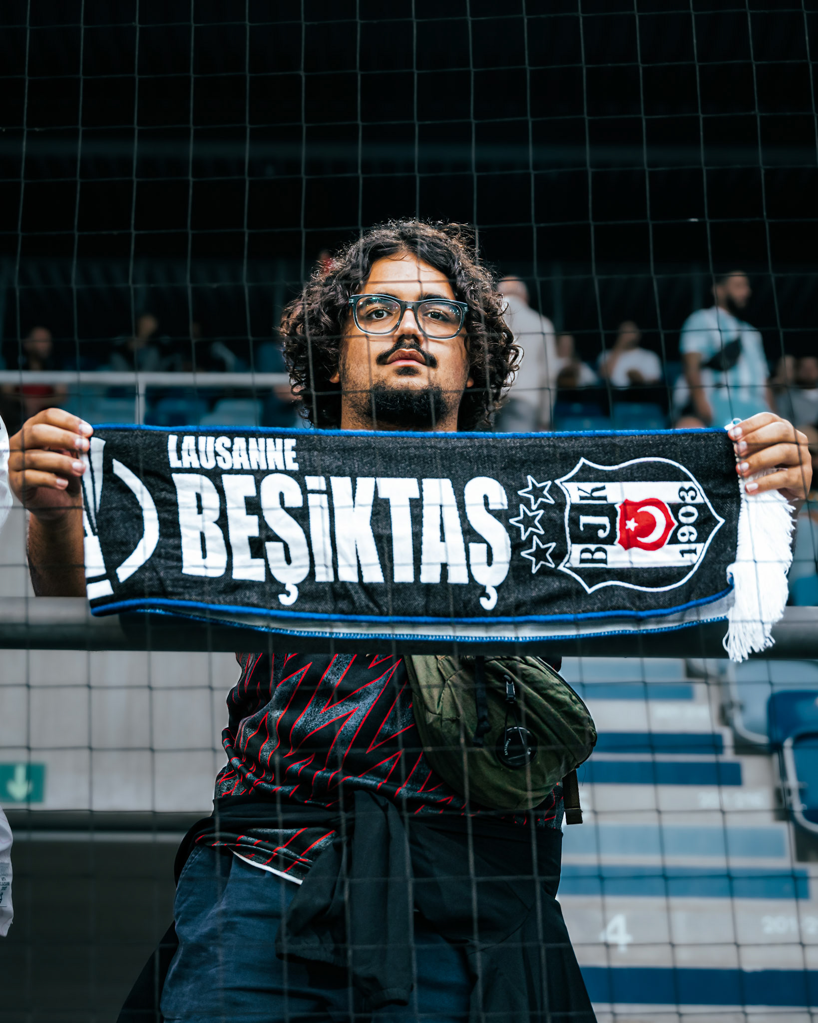Match aller du tour de barrage de l’UEFA Europa Conference League 2025/26 opposant Lausanne-Sport et le Beşiktaş JK au Stade de la Tuilière. (Christian António/LibsVisuals.com)