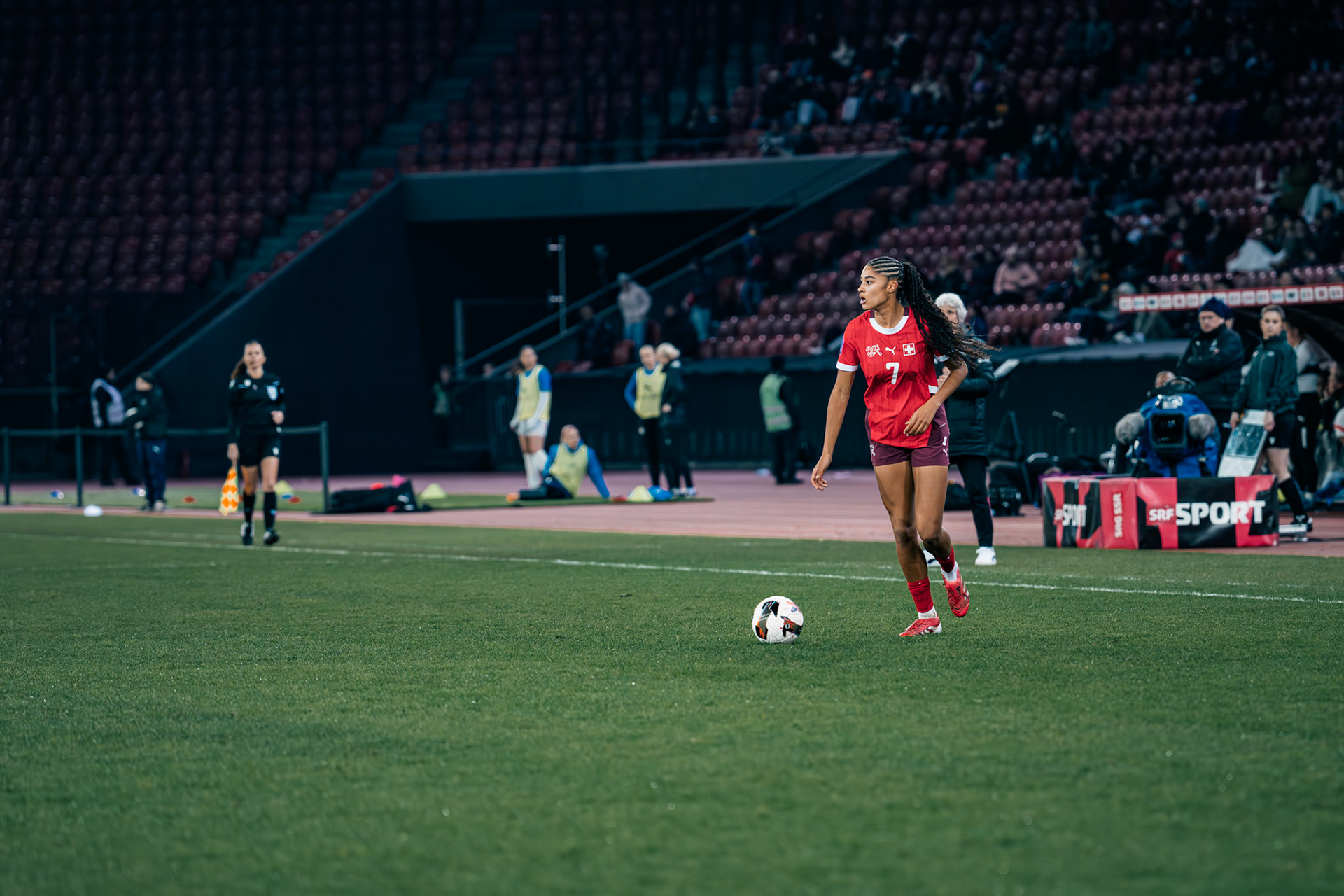 UEFA Women's Nations League Suisse - Islande au Stadion Letzigrund. (Christian António/LibsVisuals.com)