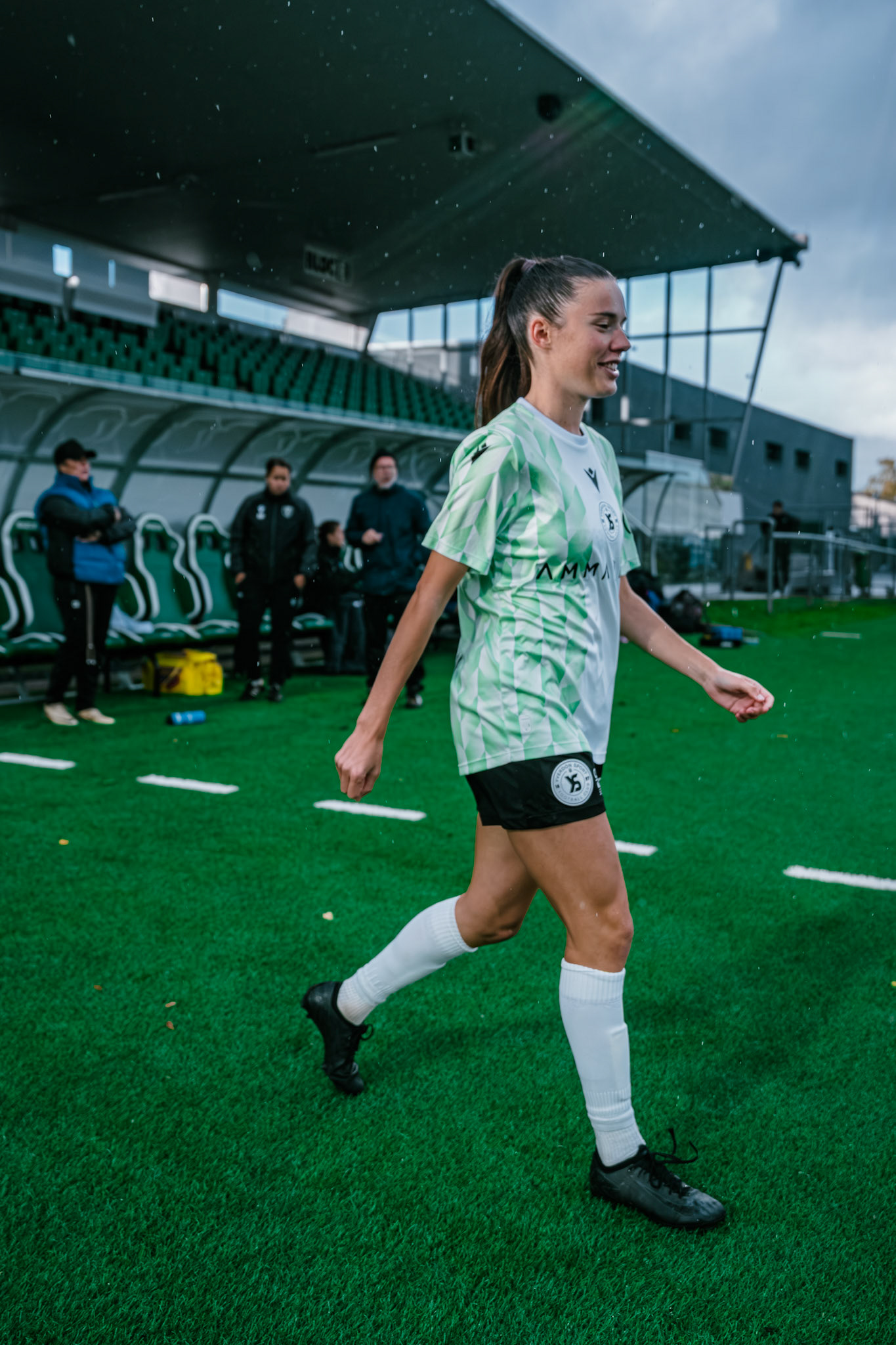 Match championnat LNB féminine opposant Yverdon Sport FC et FC Oerlikon/Polizei ZH 1 au Stade Municipal. (Christian António/LibsVisuals.com)