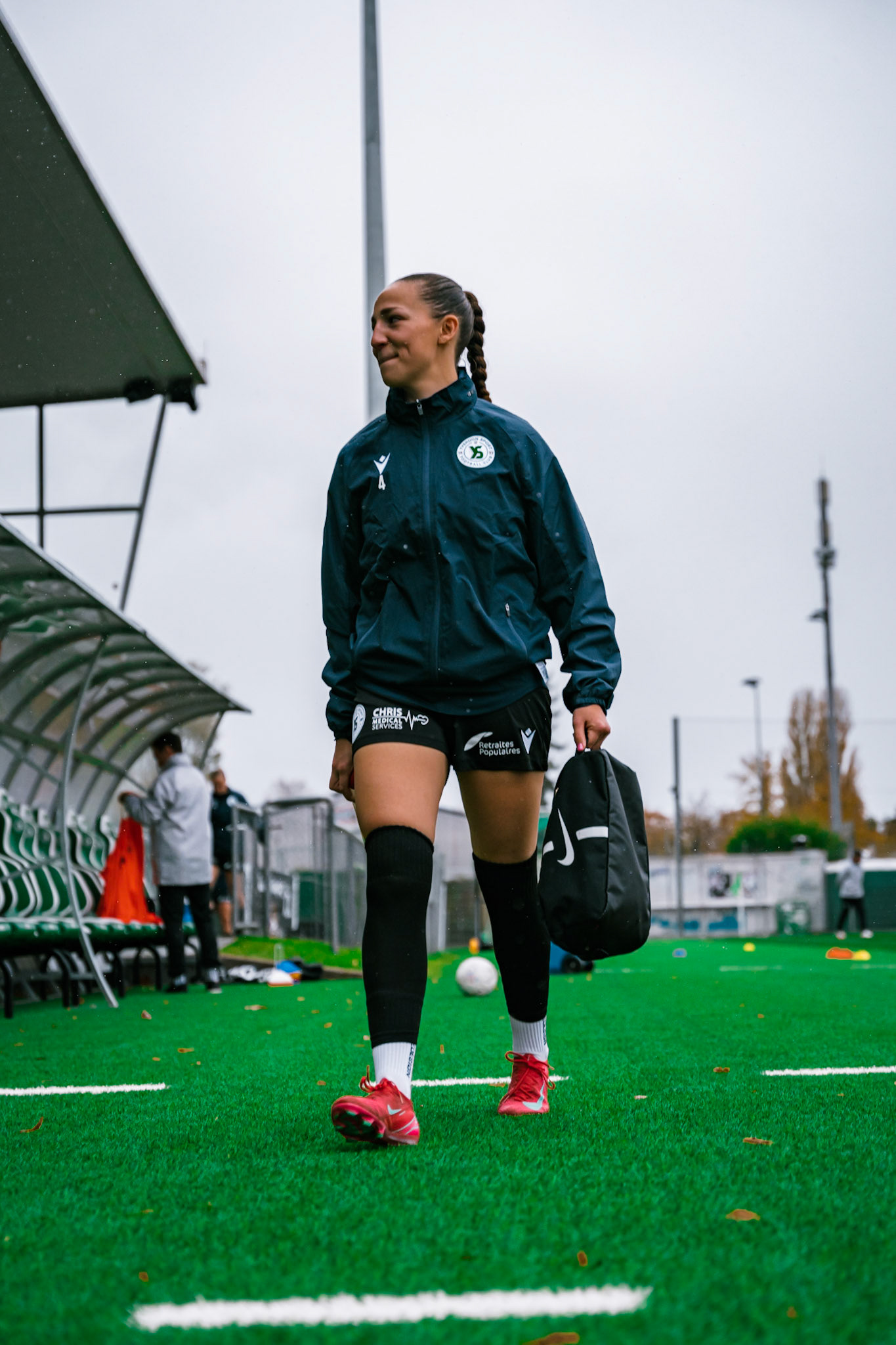 Match de championnat LNB féminine opposant Yverdon Sport FC et le FC Lugano au Stade Municipal, Yverdon-les-Bains. (Christian António / LibsVisuals.com)
