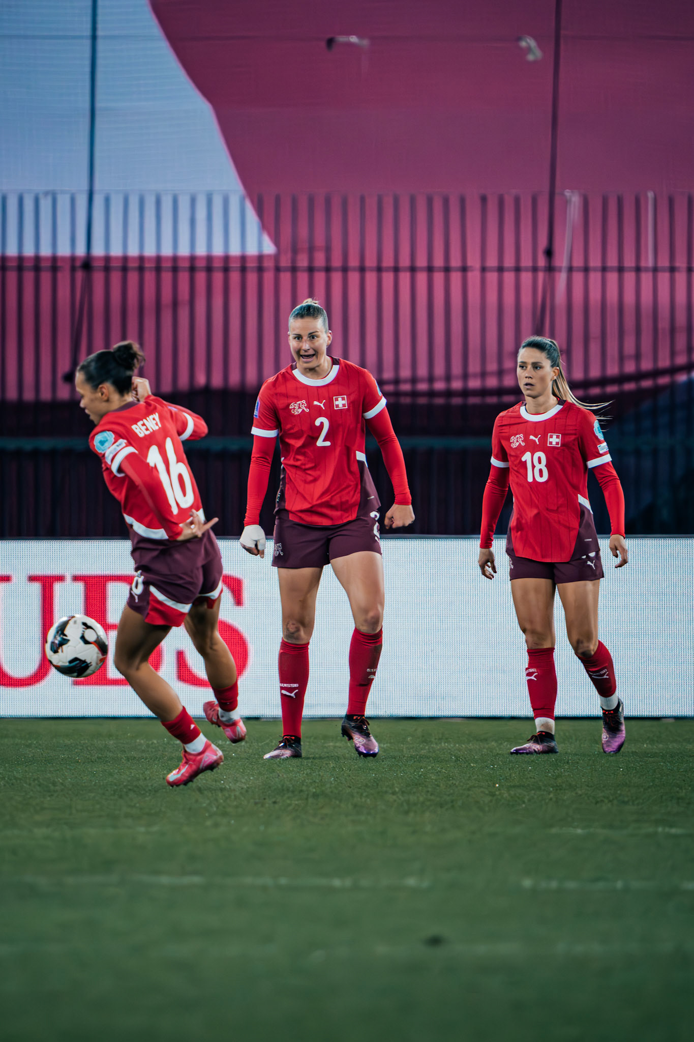 UEFA Women's Nations League Suisse - Islande au Stadion Letzigrund. (Christian António/LibsVisuals.com)