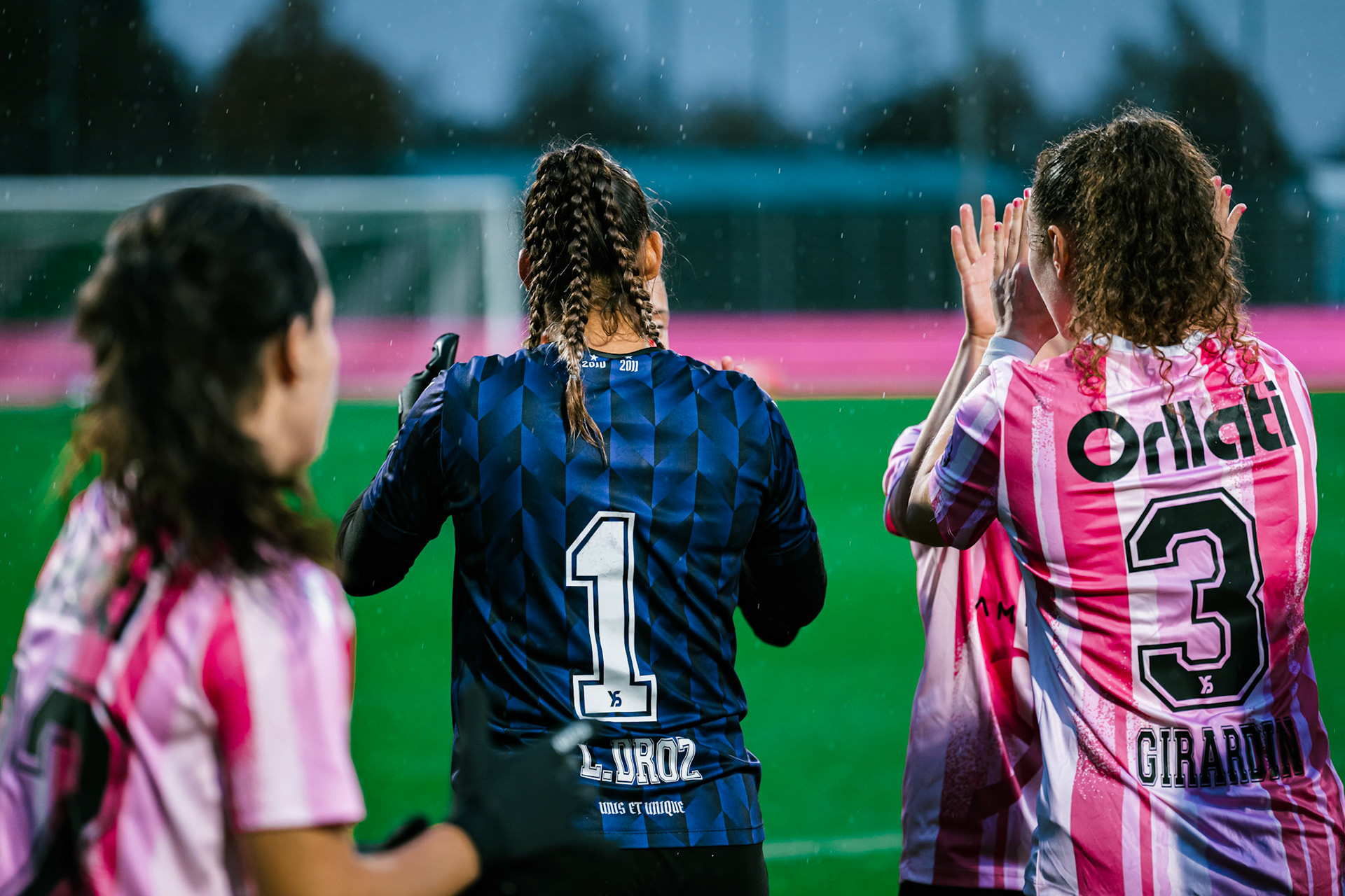 Match de championnat LNB féminine opposant Yverdon Sport FC et le FC Lugano au Stade Municipal, Yverdon-les-Bains. (Christian António / LibsVisuals.com)