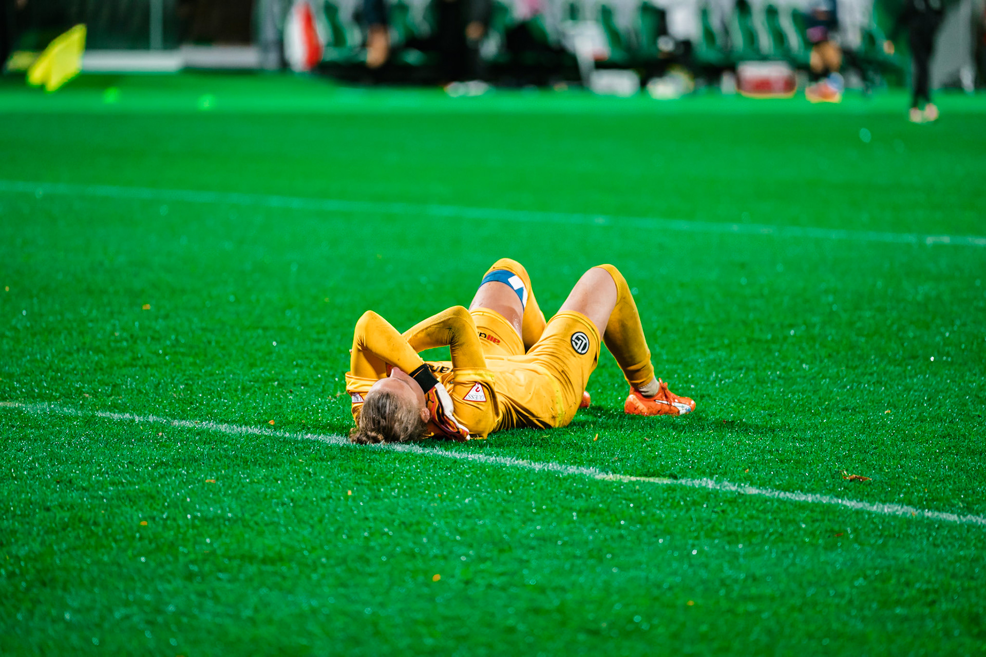 Match de championnat LNB féminine opposant Yverdon Sport FC et le FC Lugano au Stade Municipal, Yverdon-les-Bains. (Christian António / LibsVisuals.com)