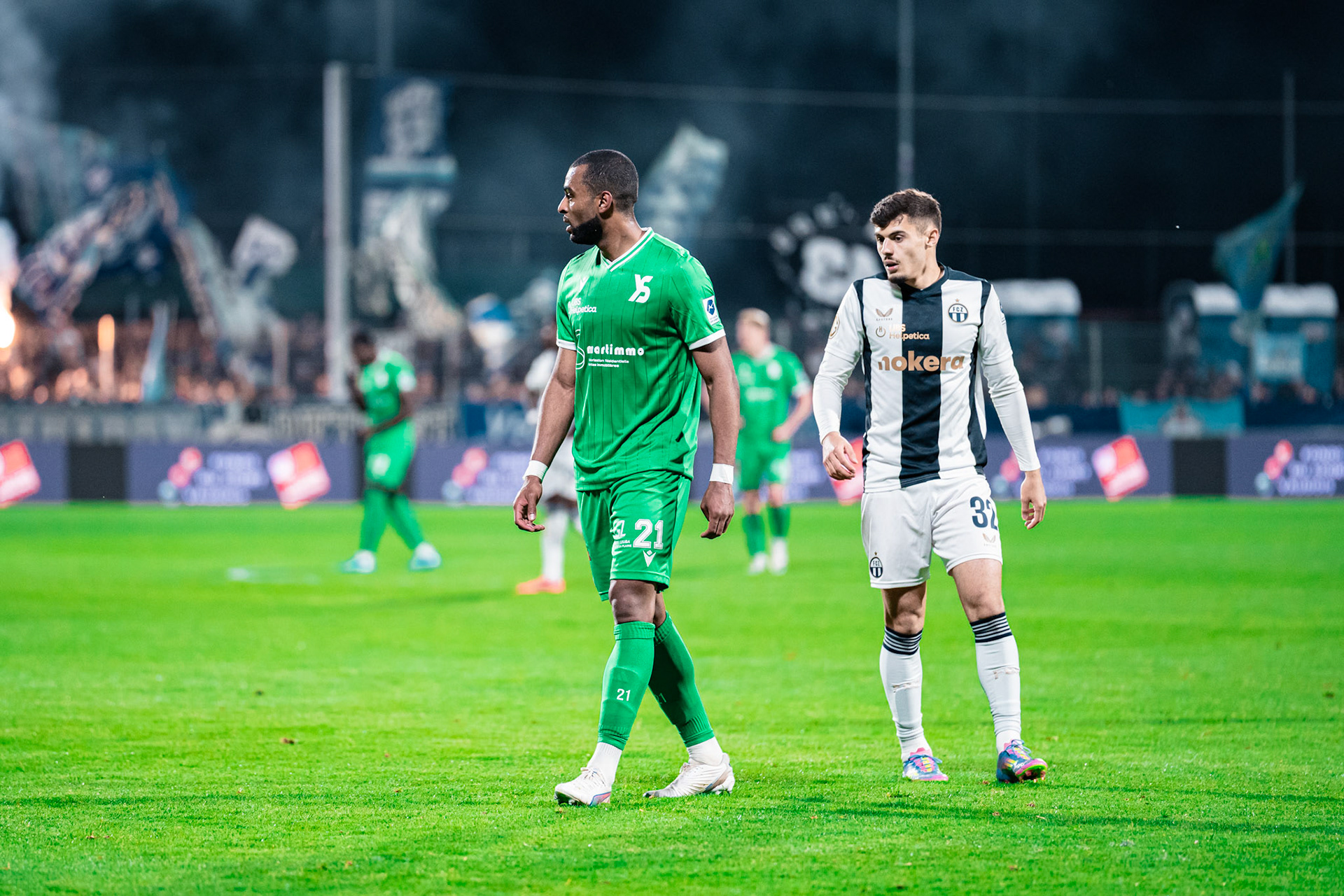Yverdon Sport FC et FC Zürich au Stade Municipal. (Christian António/LibsVisuals.com)