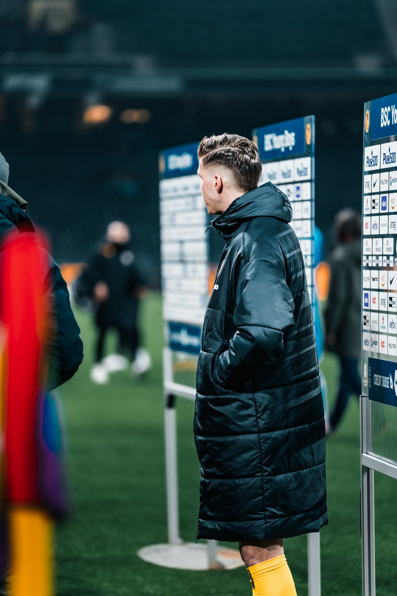 Cedric Itten, Attaquant du BSC Young Boys à l'interview d'après-match lors du match entre BSC Young Boys et FC Winterthur au Stadion Wankdorf. (Christian António/LibsVisuals.com)