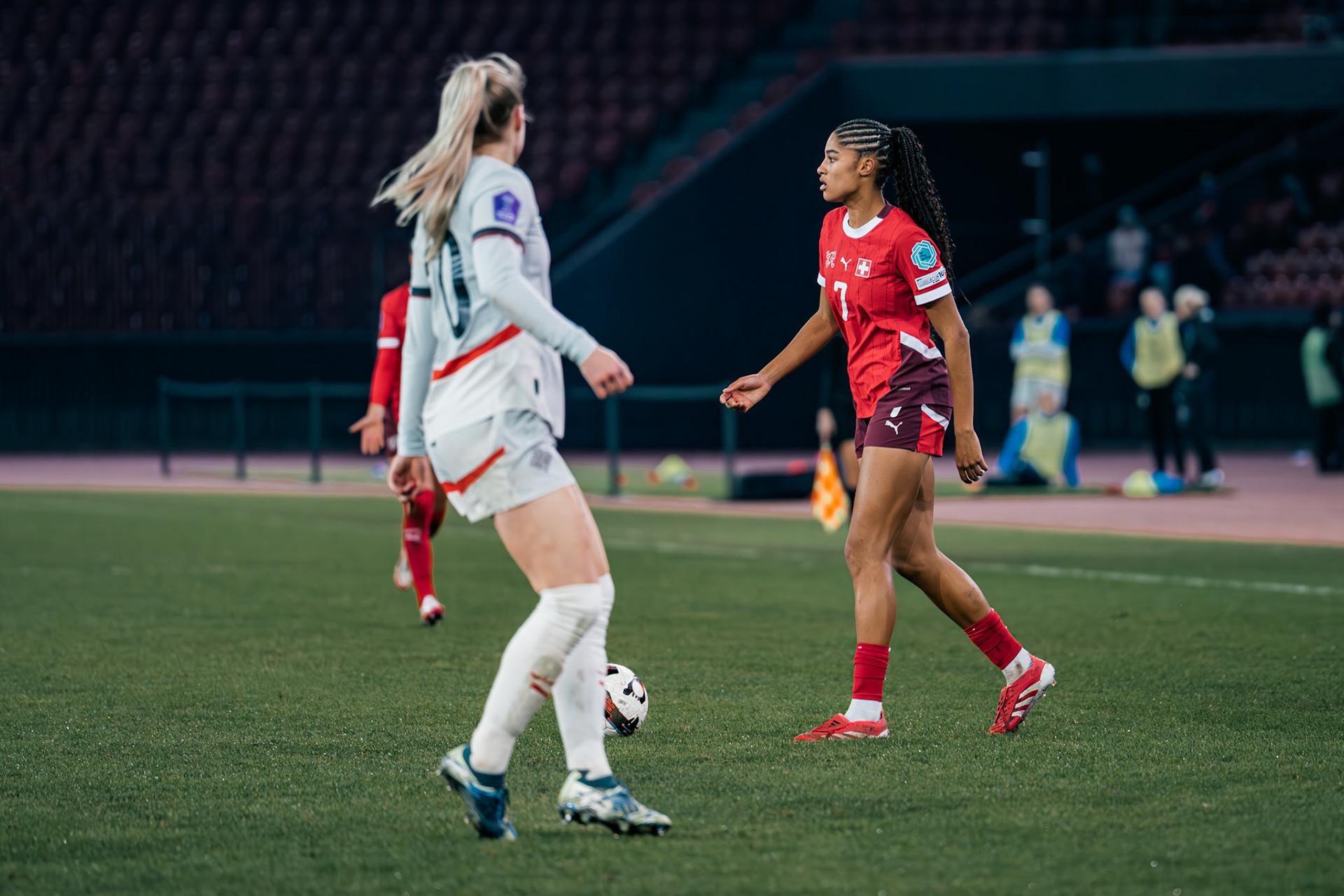 UEFA Women's Nations League Suisse - Islande au Stadion Letzigrund. (Christian António/LibsVisuals.com)