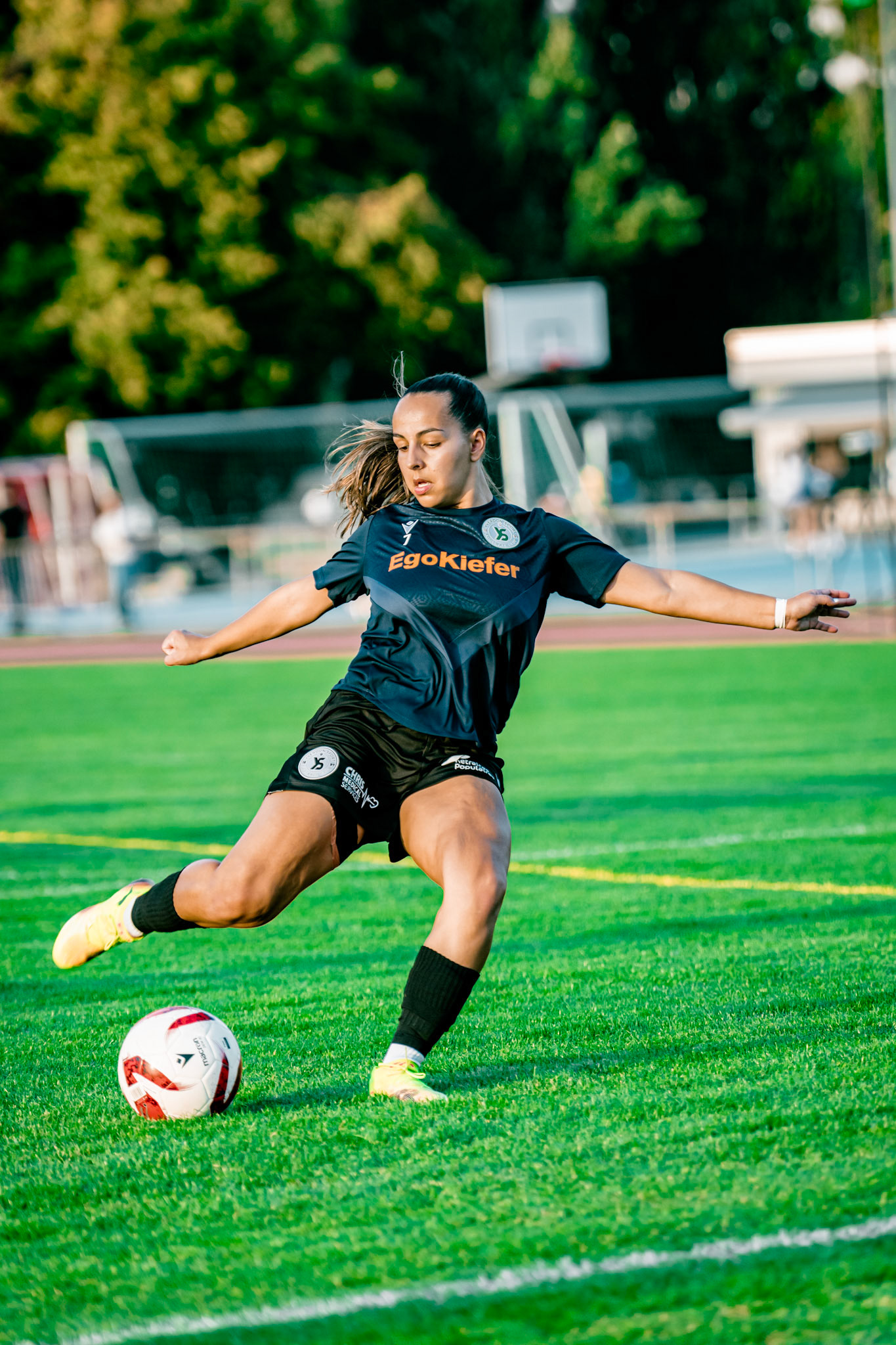 Match de championnat LNB (féminine) opposant le FC Sion Féminin à Yverdon Sport FC à l’Ancien Stand, Sion. (Christian António/LibsVisuals.com)