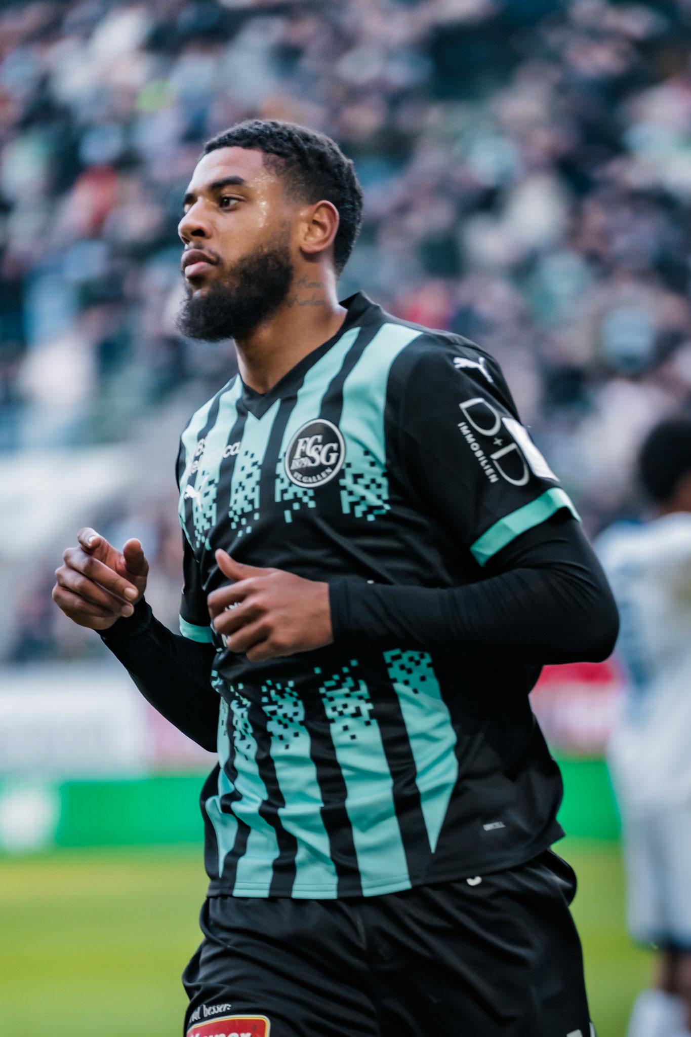 FC Saint-Gall 1879 et Lausanne-Sport FC au Kybunpark. (Christian António/LibsVisuals.com)