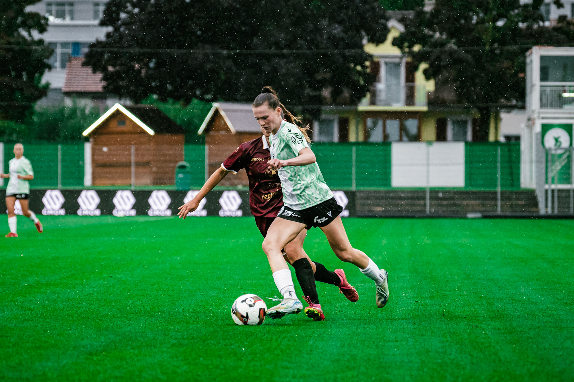 Match championnat LNB féminine opposant Yverdon Sport FC et FC Solothurn Frauen au Stade Municipal. (Christian António/LibsVisuals.com)