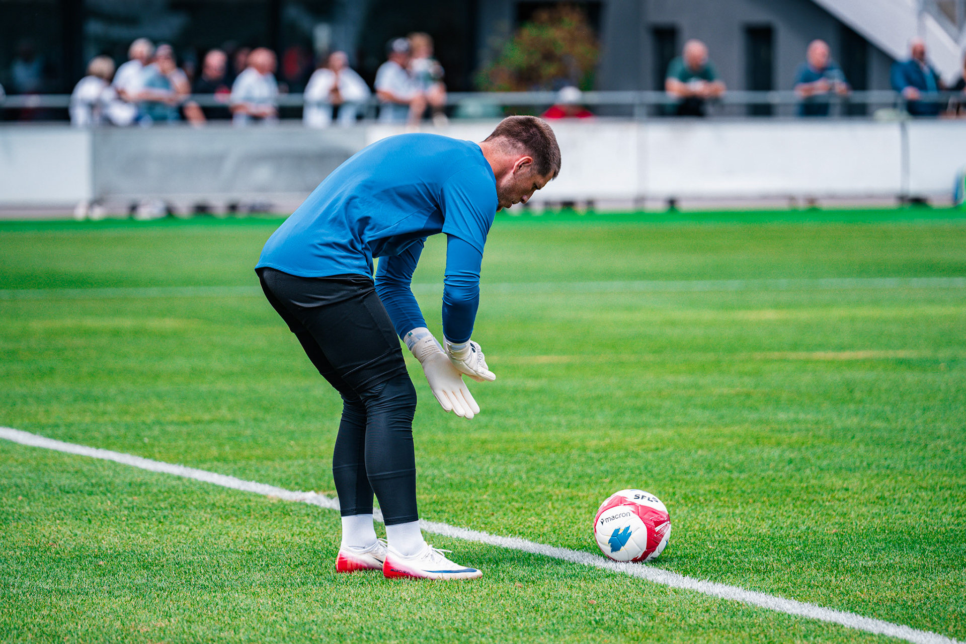 Match opposant Yverdon Sport FC face au Stade Lausanne Ouchy au Stade Municipal. (Christian António/LibsVisuals.com)