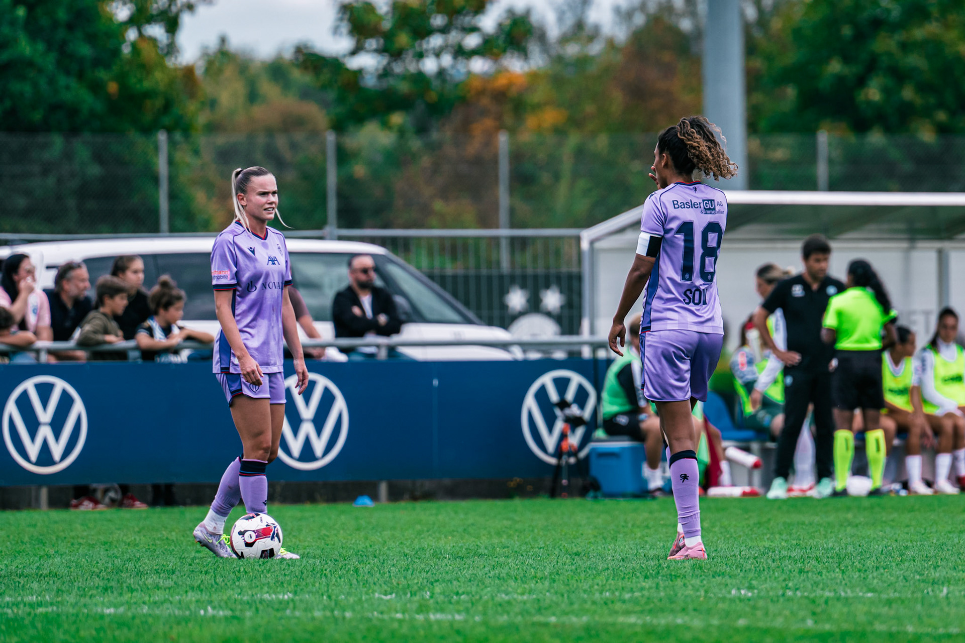 Match de l’AXA Women’s Super League opposant GC Frauenfussball et FC Basel 1893 au GC/Campus, Niederhasli (Platz 1). (Christian António/LibsVisuals.com)