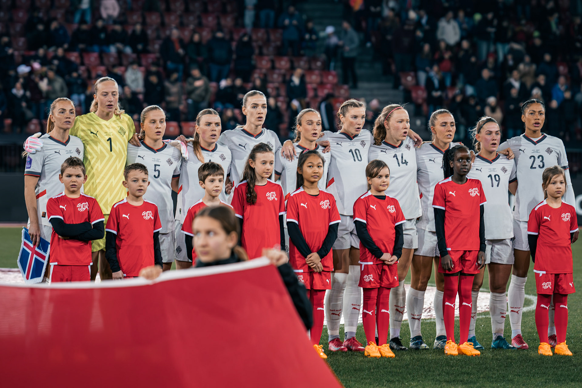 UEFA Women's Nations League Suisse - Islande au Stadion Letzigrund. (Christian António/LibsVisuals.com)