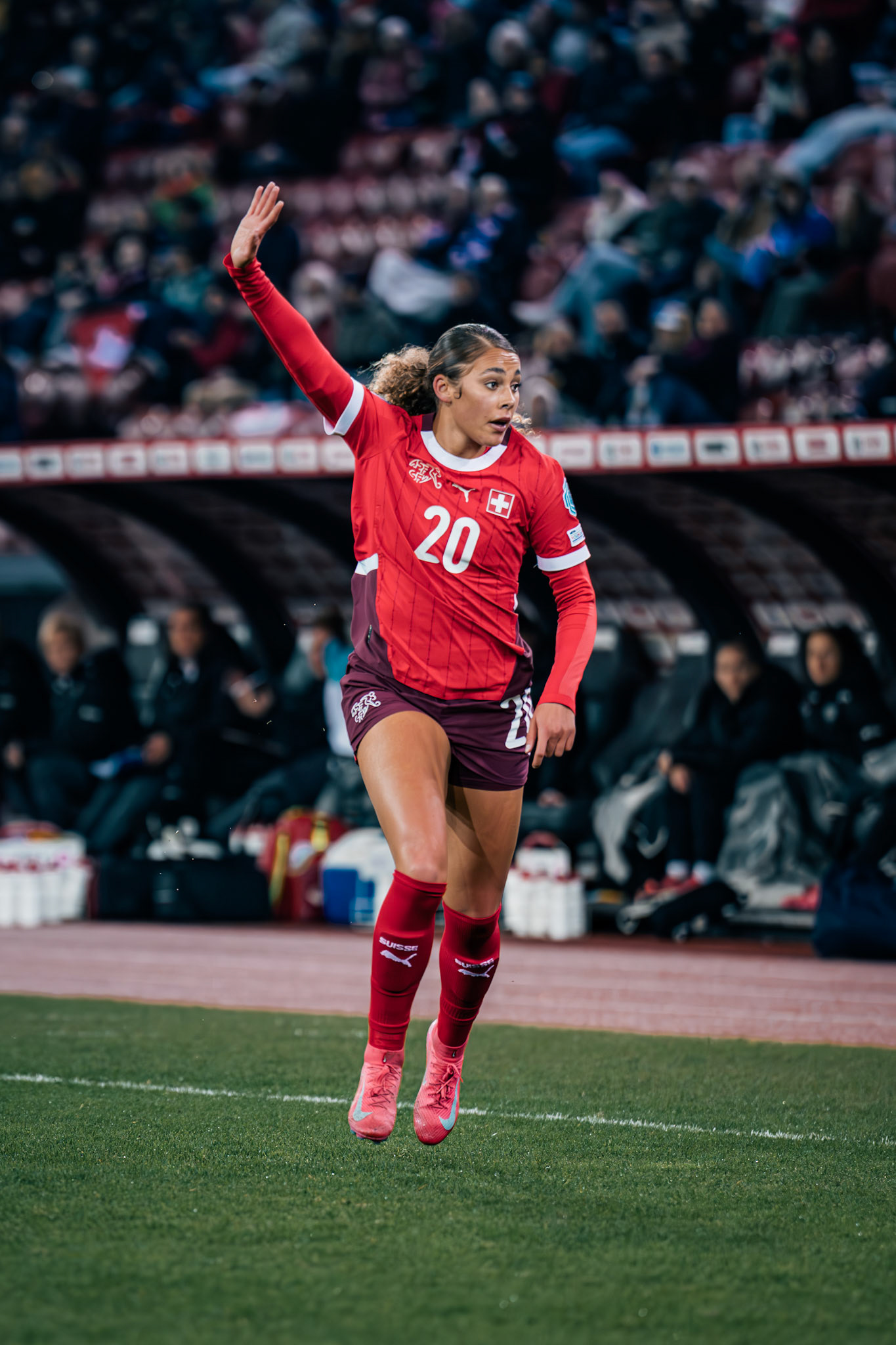 UEFA Women's Nations League Suisse - Islande au Stadion Letzigrund. (Christian António/LibsVisuals.com)