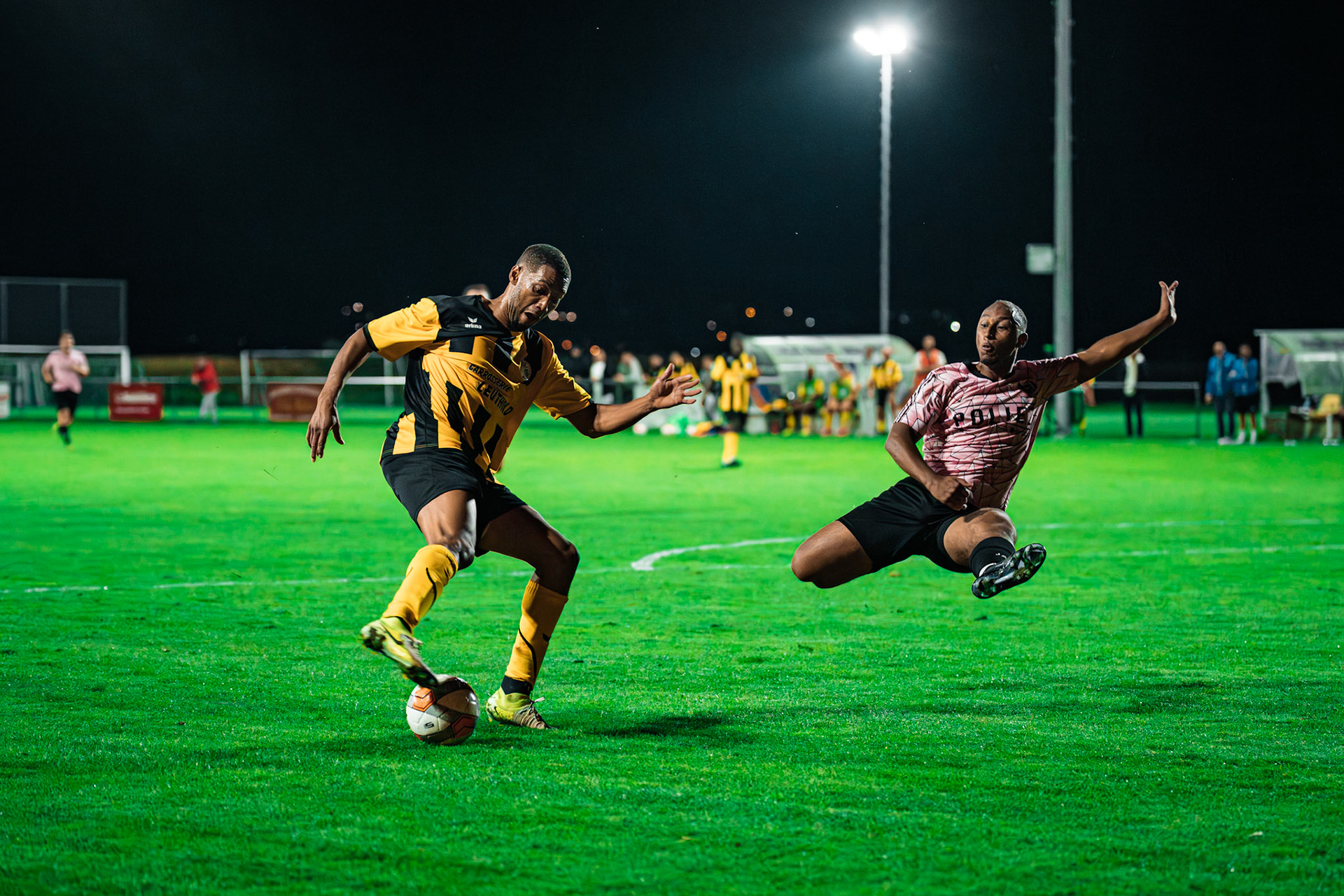 Match BCV Cup opposant FC Corcelles-Payerne I – FC Poliez-Pittet IA à la Place de sports Freybonnaz. (Christian António/LibsVisuals.com)