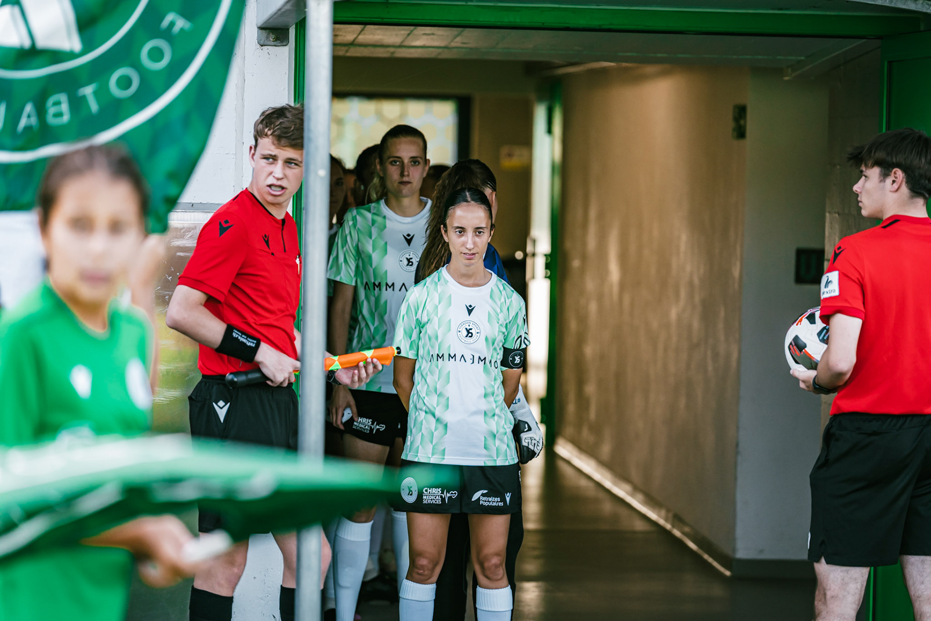 Match championnat LNB féminine opposant Yverdon Sport FC et FC Schlieren au Stade Municipal. (Christian António/LibsVisuals.com)