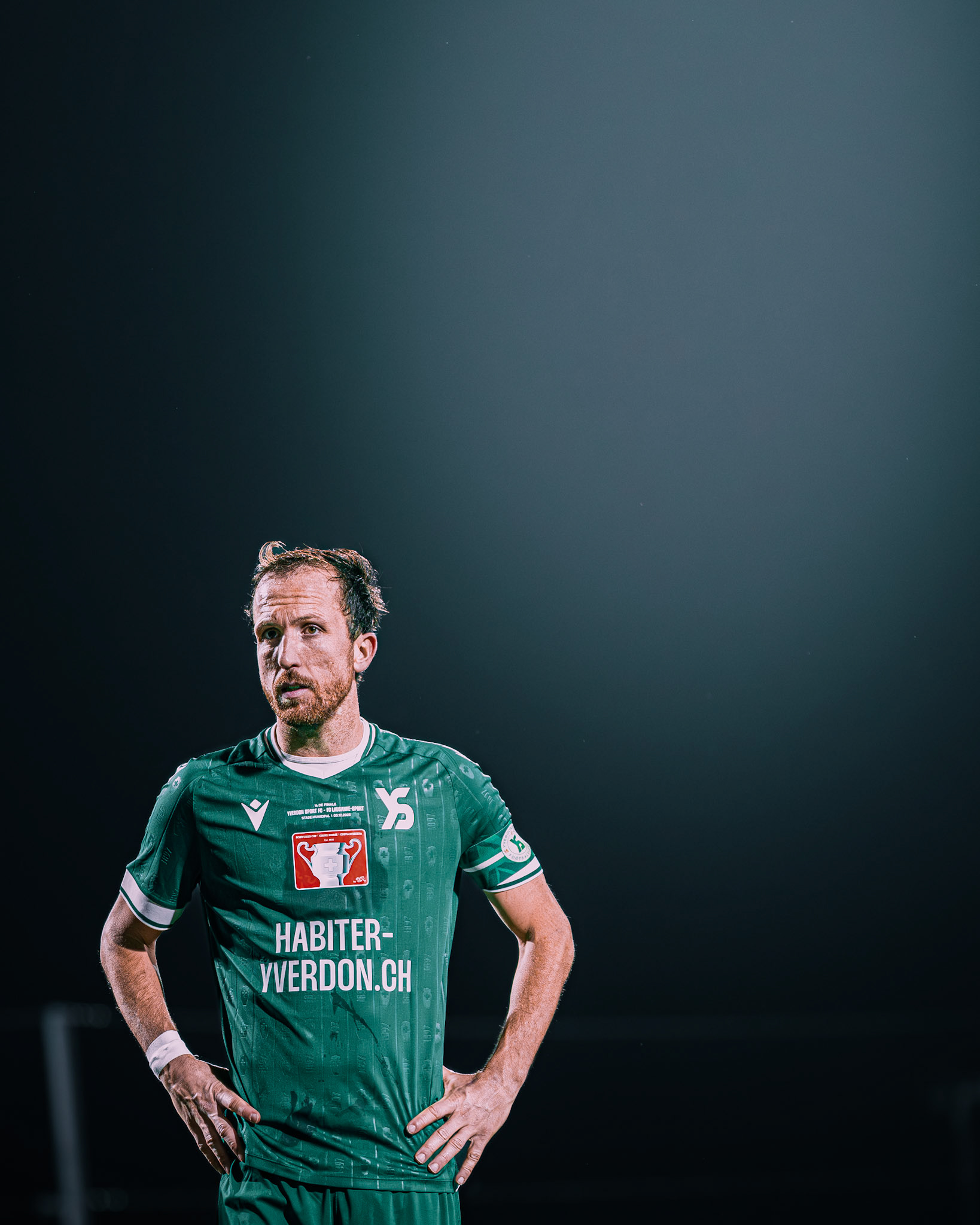 Match de Coupe Suisse (1/8 de finale) opposant Yverdon Sport FC et FC Lausanne-Sport au Stade Municipal, Yverdon-les-Bains. (Christian António / LibsVisuals.com)