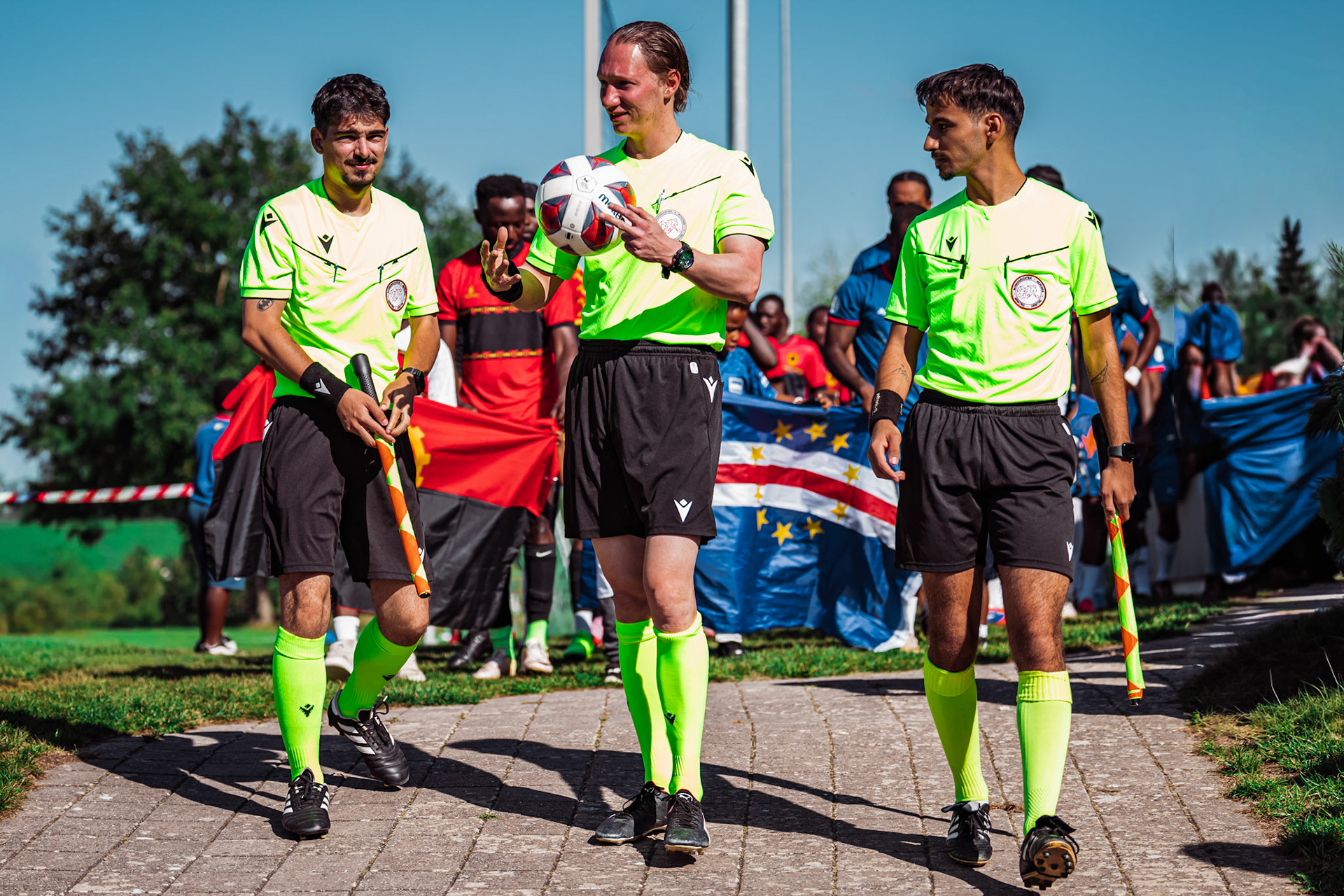 Match amical opposant l’Angola et le Cap-Vert (CanFribourg) au Terrain Communal de Corminboeuf. (Christian António/LibsVisuals.com)