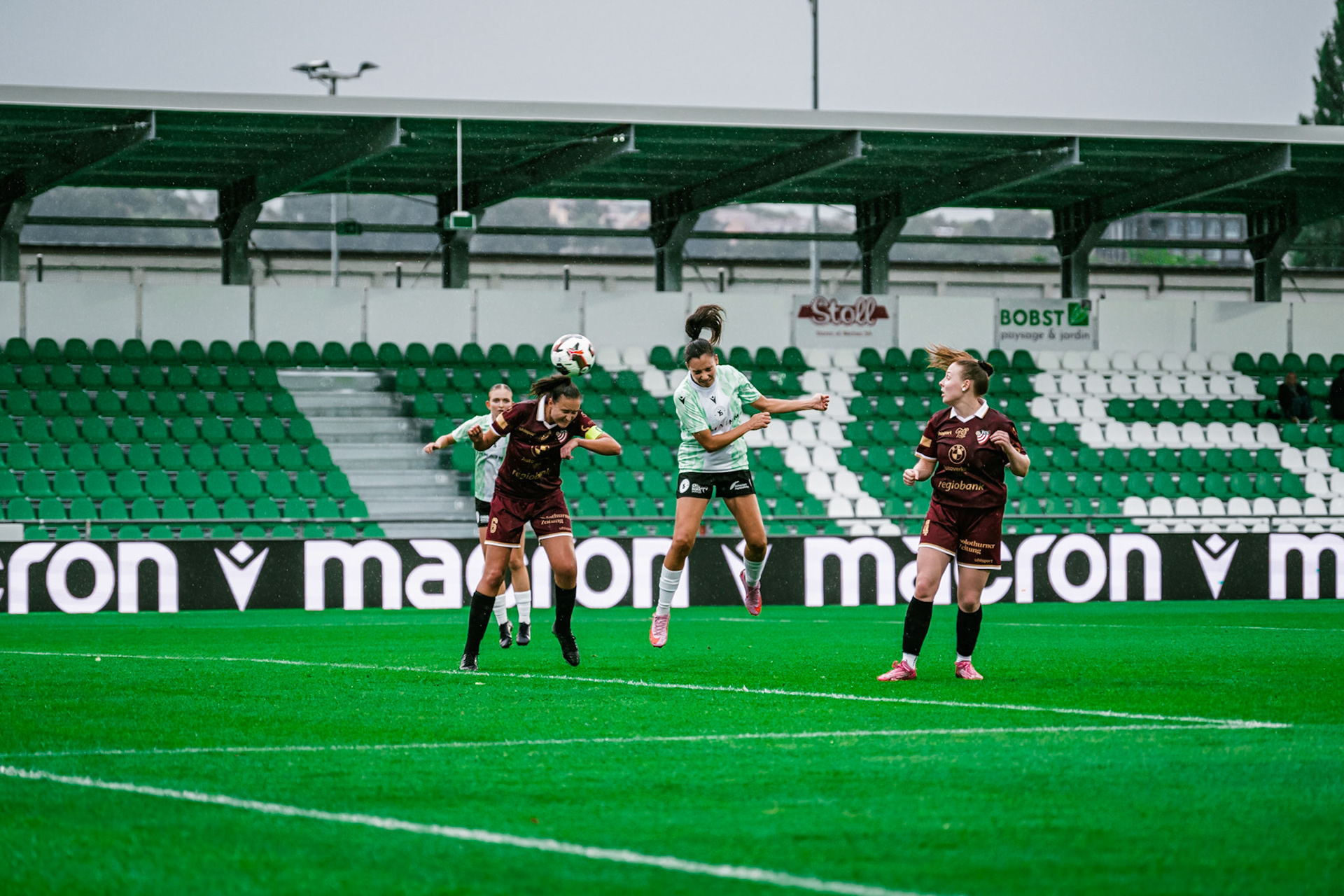 Match championnat LNB féminine opposant Yverdon Sport FC et FC Solothurn Frauen au Stade Municipal. (Christian António/LibsVisuals.com)