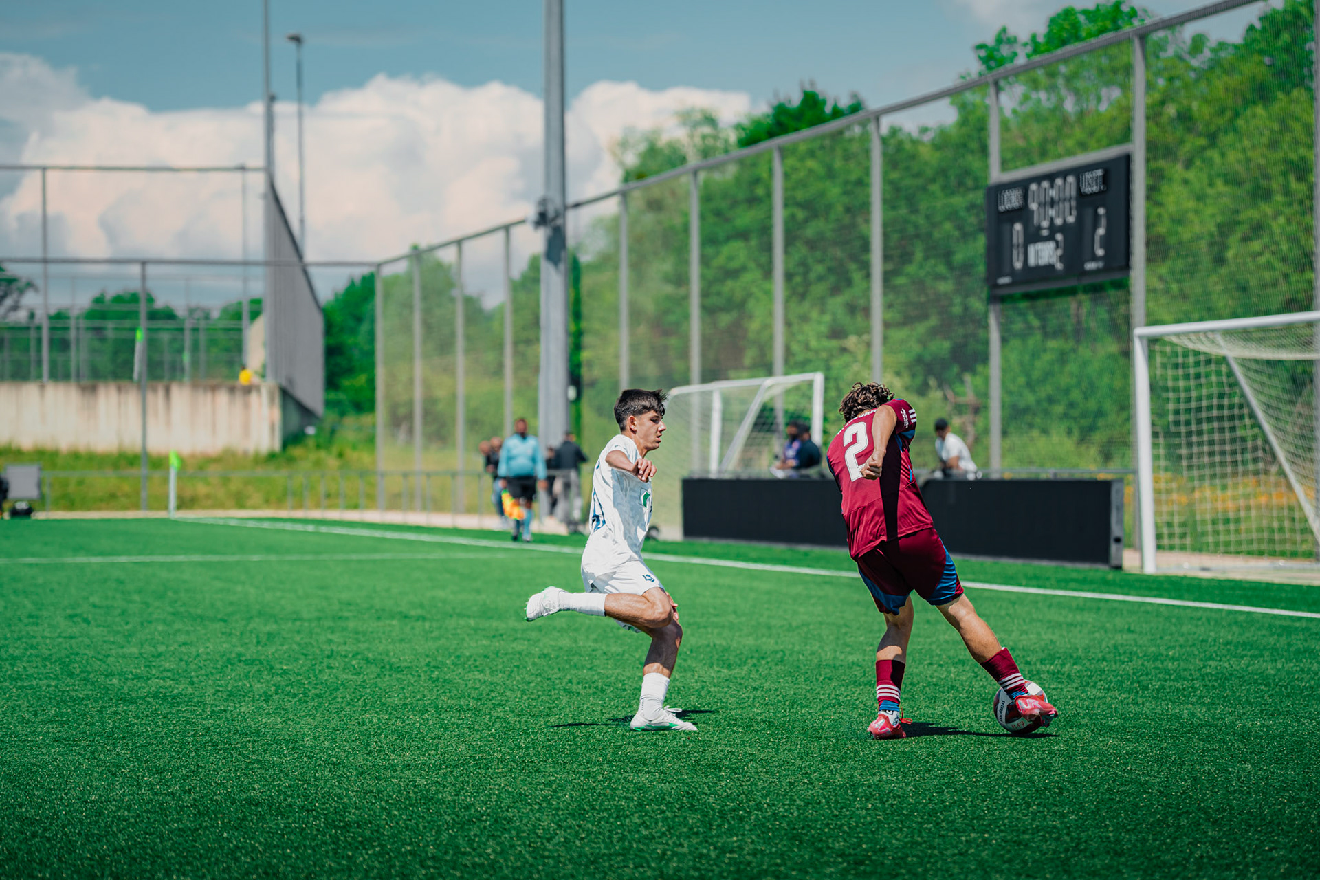 FC Lausanne-Sport M-17 et Servette FC M-17 au Centre sportif+ Stade de la Tuilière. (Christian António/LibsVisuals.com)