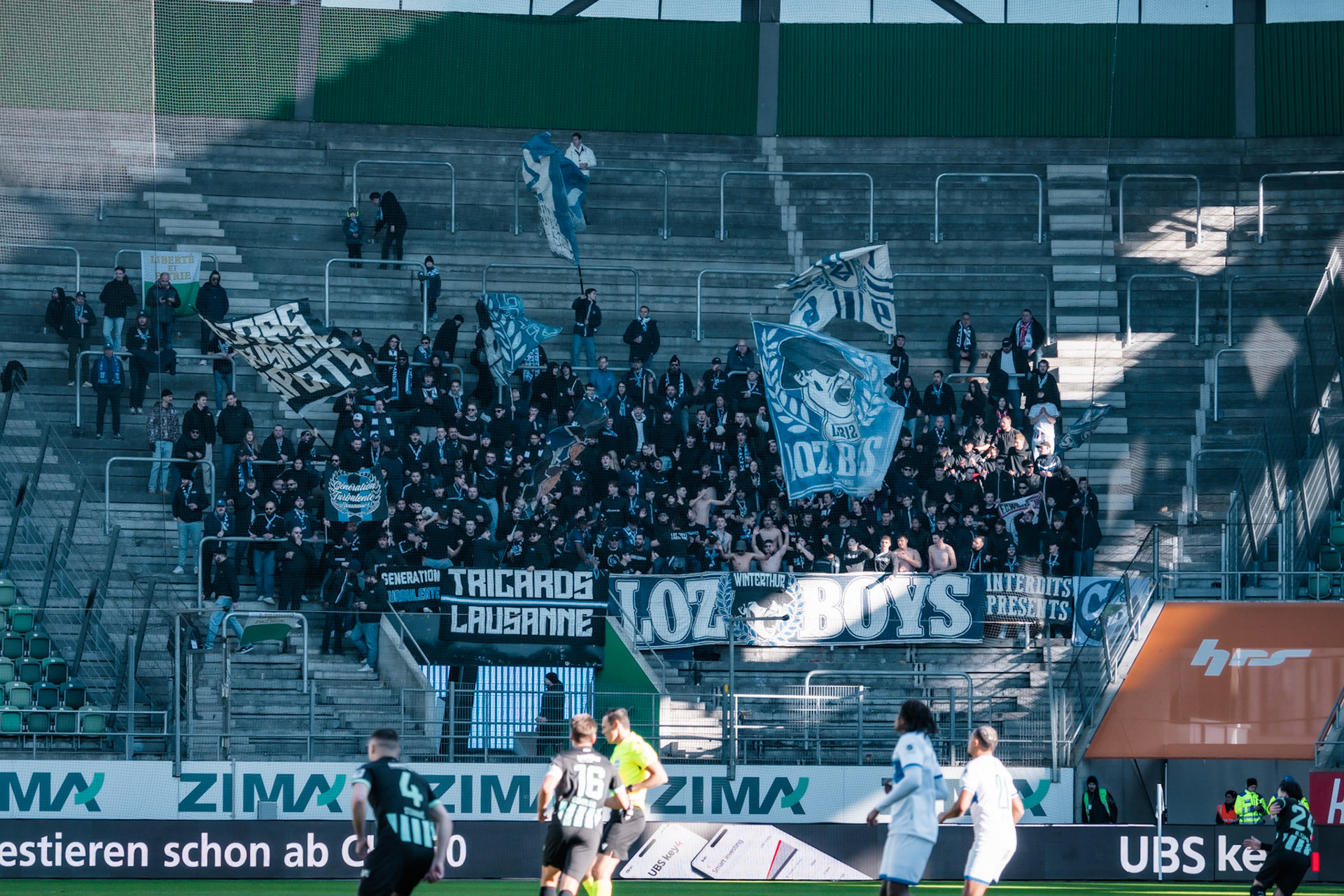 FC Saint-Gall 1879 et Lausanne-Sport FC au Kybunpark. (Christian António/LibsVisuals.com)