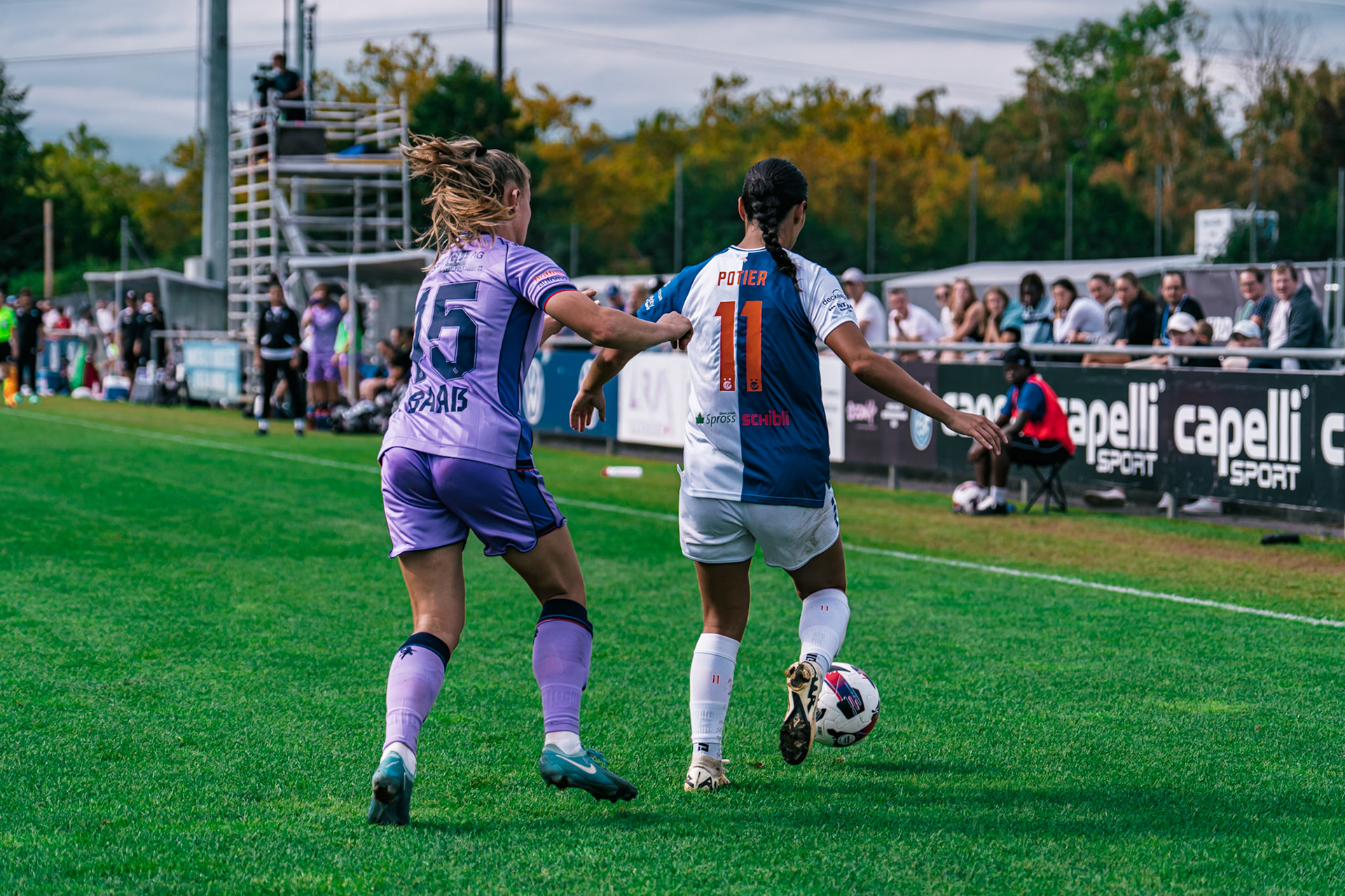 Match de l’AXA Women’s Super League opposant GC Frauenfussball et FC Basel 1893 au GC/Campus, Niederhasli (Platz 1). (Christian António/LibsVisuals.com)