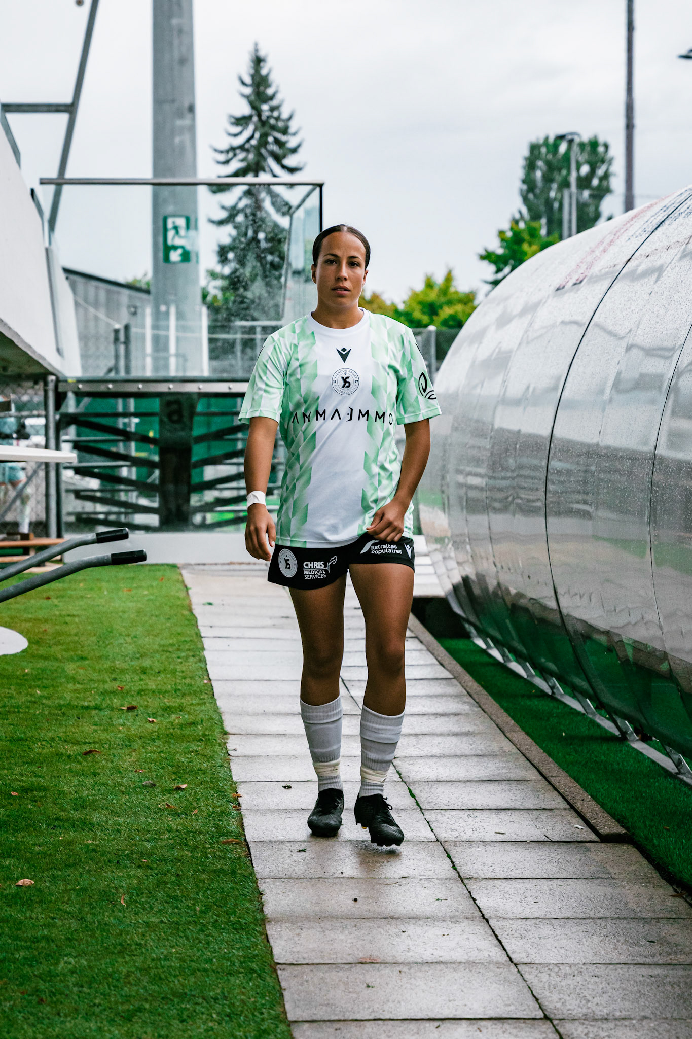 Match championnat LNB féminine opposant Yverdon Sport FC et FC Solothurn Frauen au Stade Municipal. (Christian António/LibsVisuals.com)