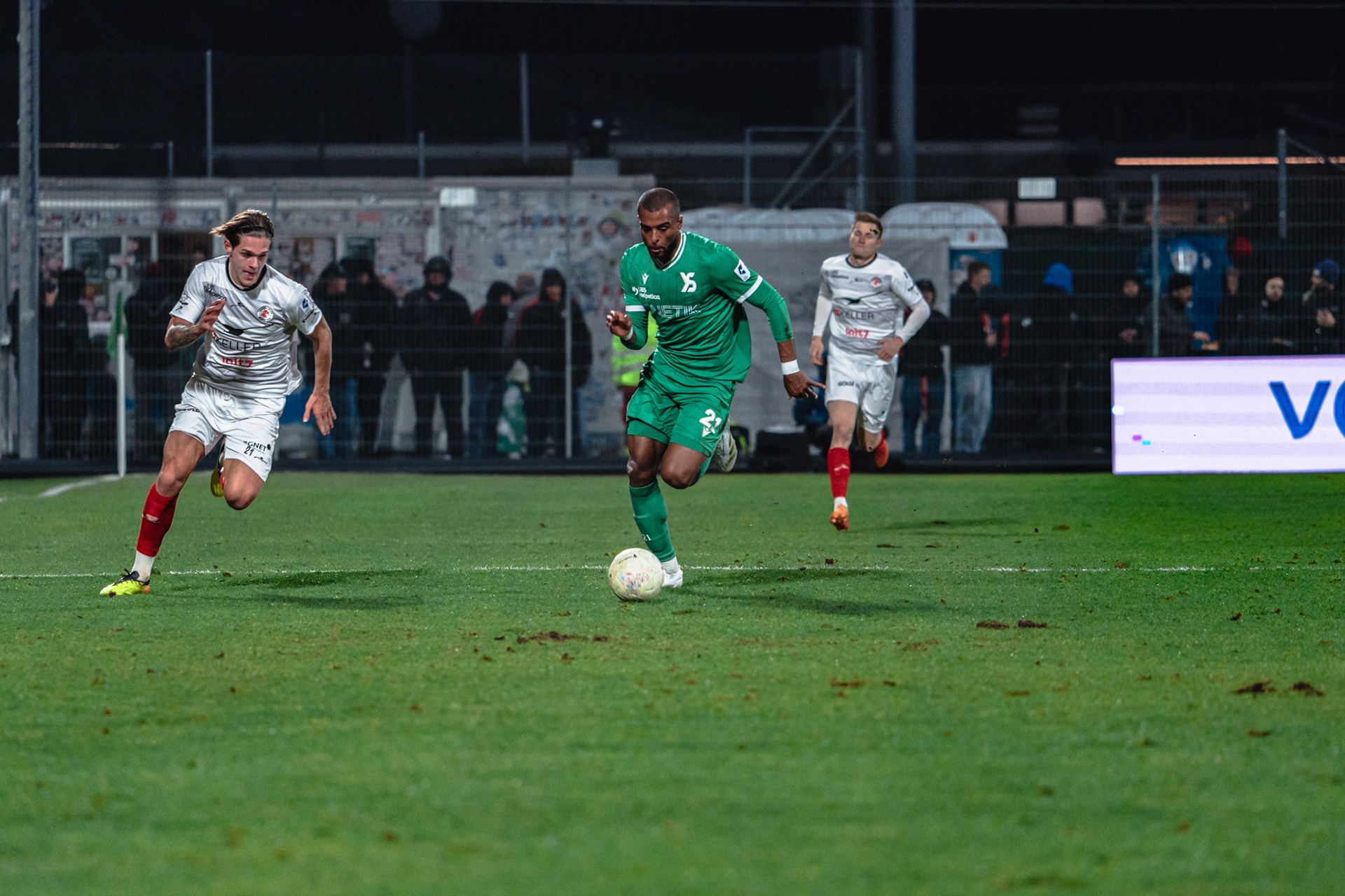 Yverdon Sport FC et FC Winterthur au Stade Municipal. (Christian António/LibsVisuals.com)