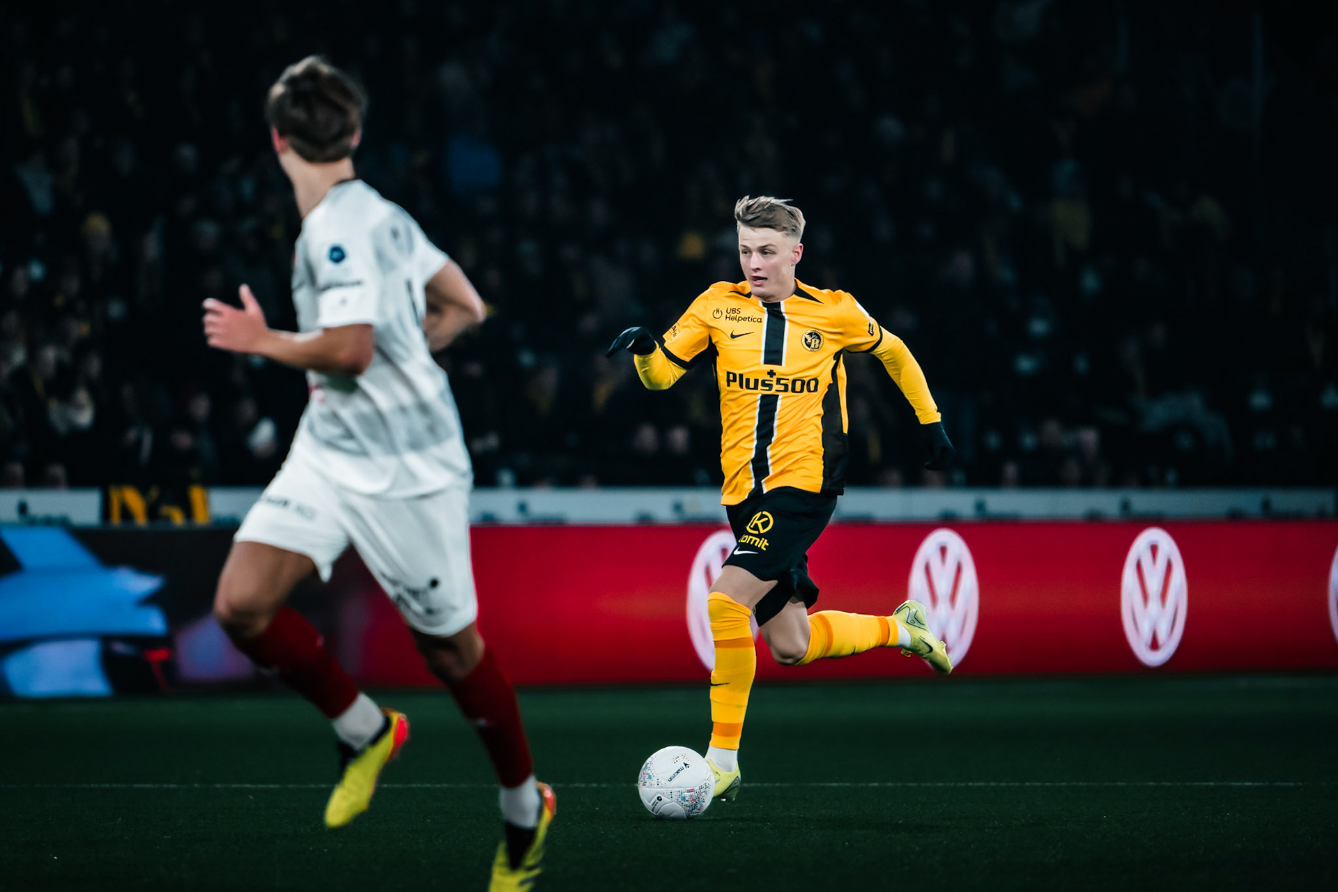 Lewin Blum, Défenseur du BSC Young Boys lors du match entre BSC Young Boys et FC Winterthur au Stadion Wankdorf. (Christian António/LibsVisuals.com)